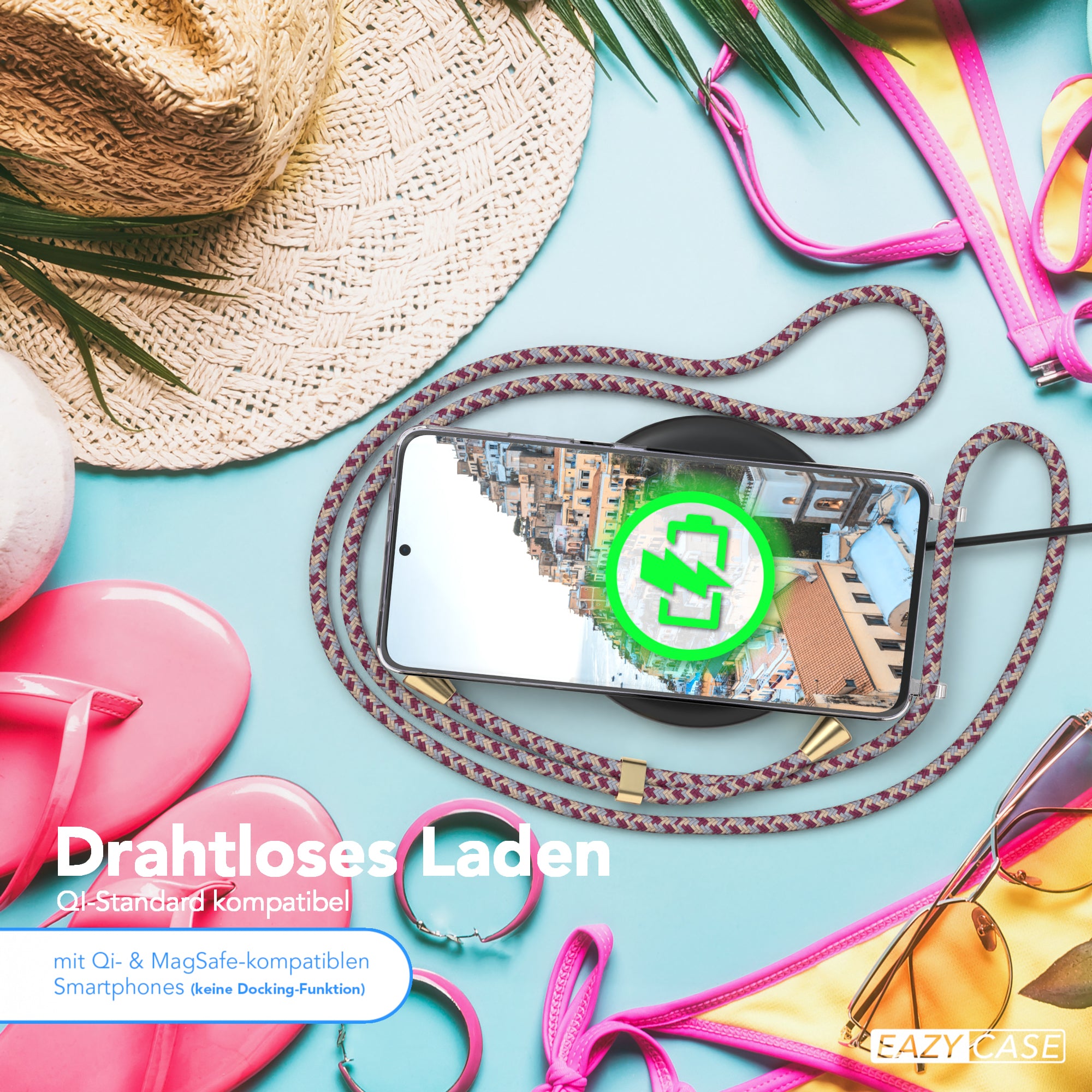 Galaxy S21 Ultra 5G transparente Hülle + Kordel