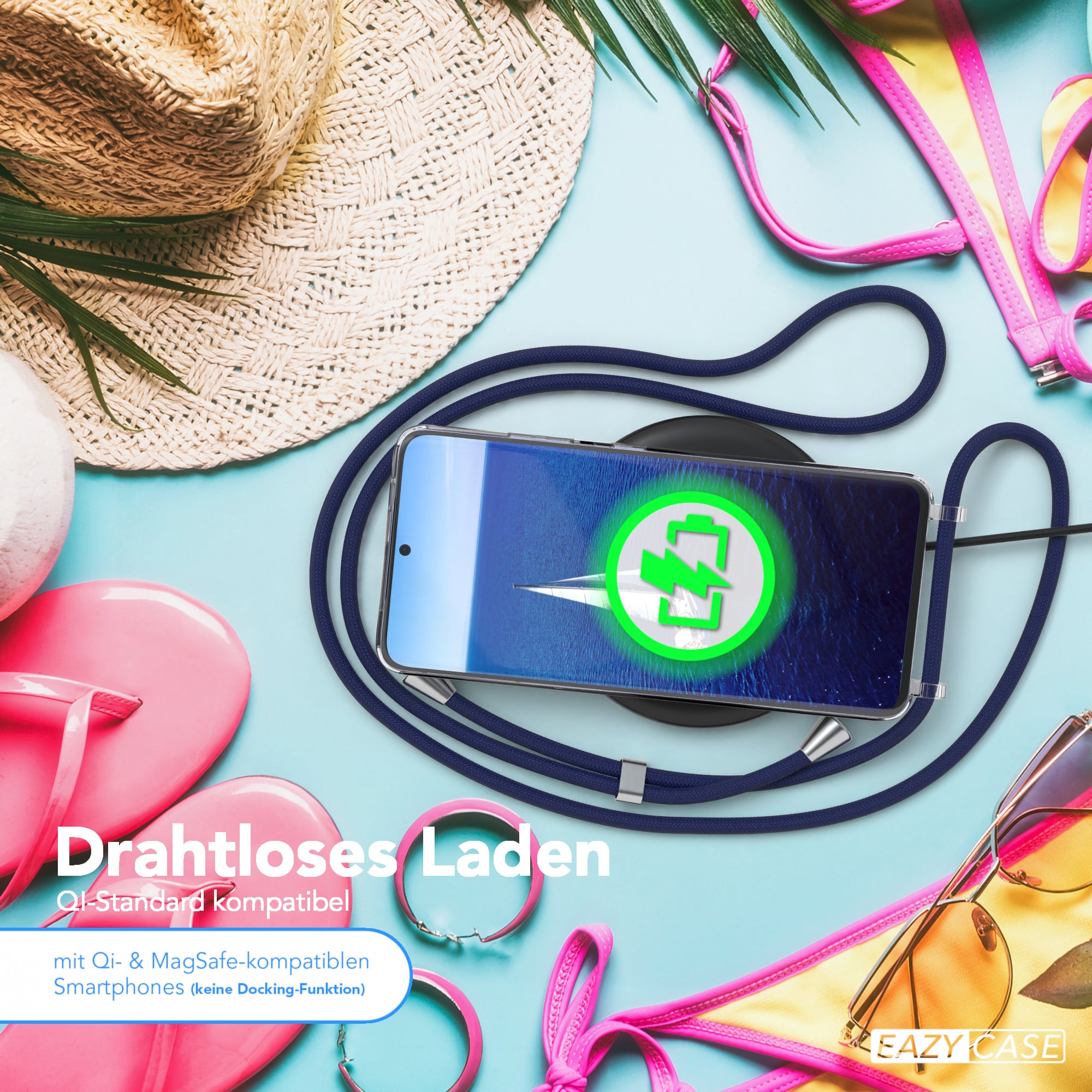 Galaxy S21 Ultra 5G transparente Hülle + Kordel