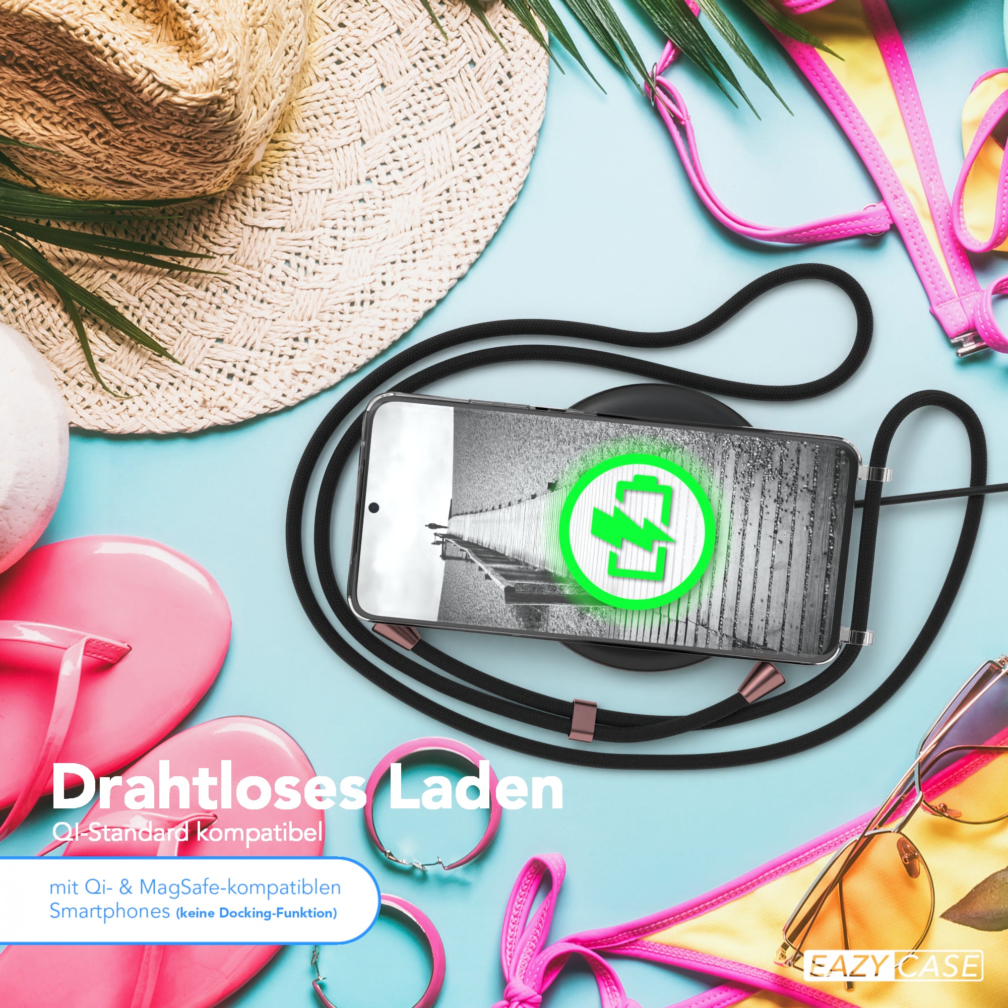 Galaxy S21 Ultra 5G transparente Hülle + Kordel