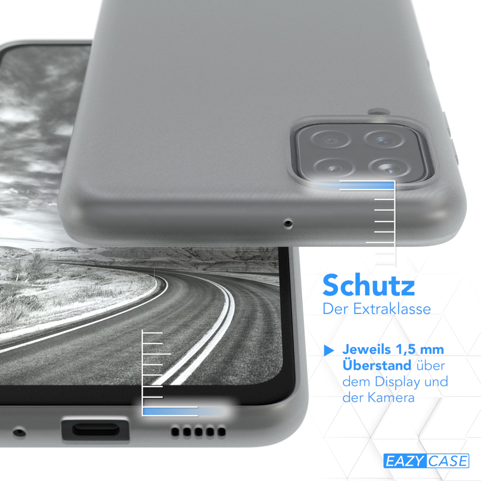 Galaxy A12 ultradünnes Slimcover aus TPU