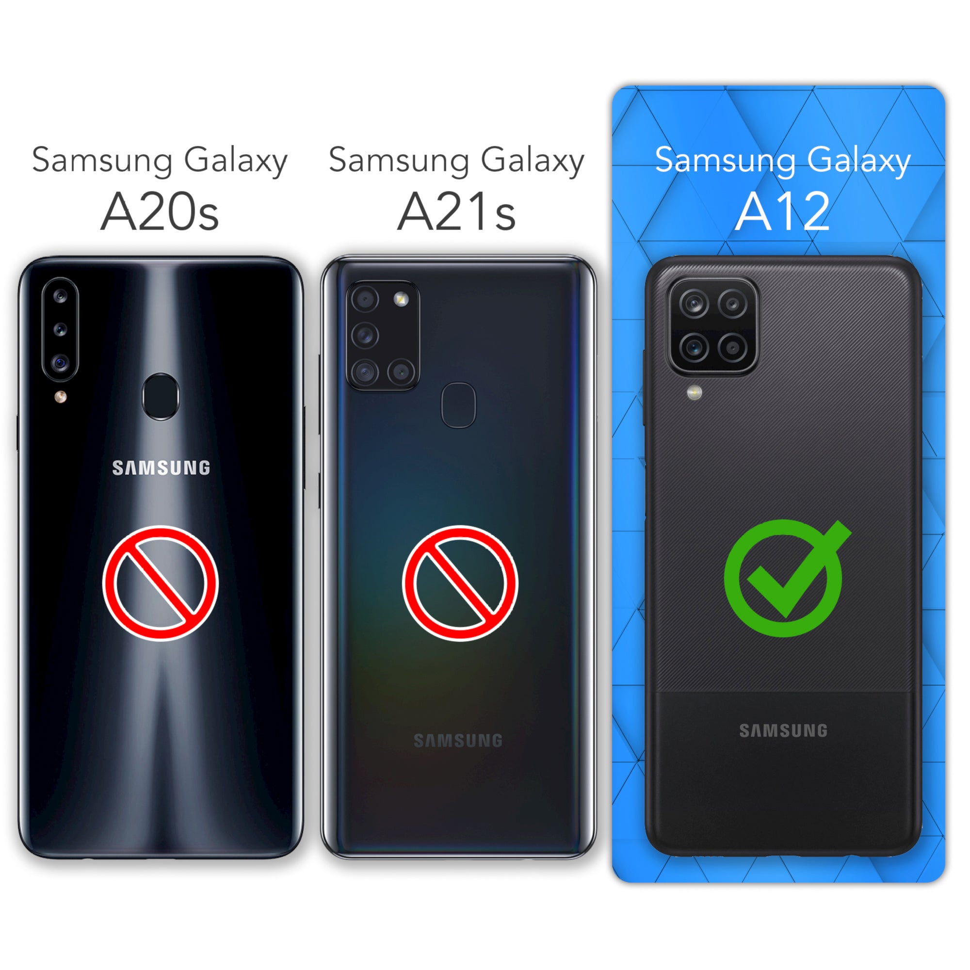 Galaxy A12 ultradünnes Slimcover aus TPU