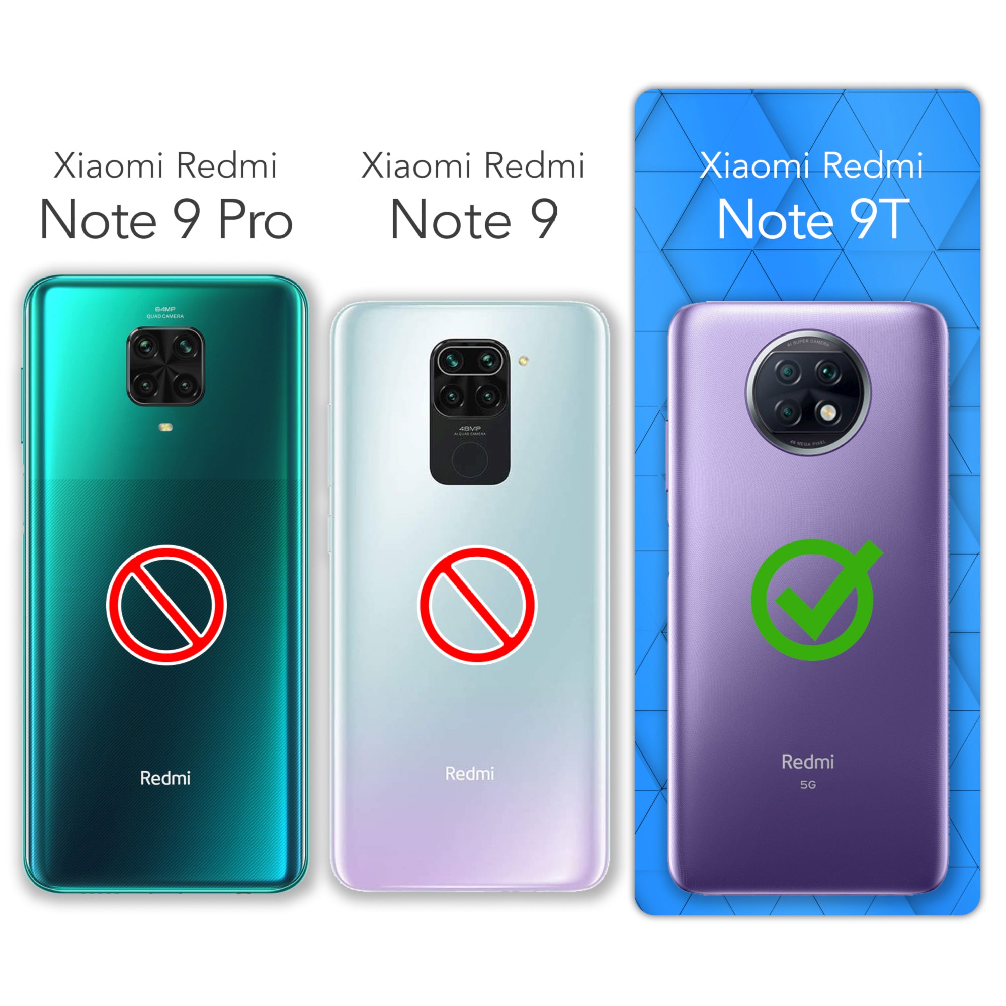 Xiaomi Redmi Note 9T ultradünnes Slimcover aus TPU