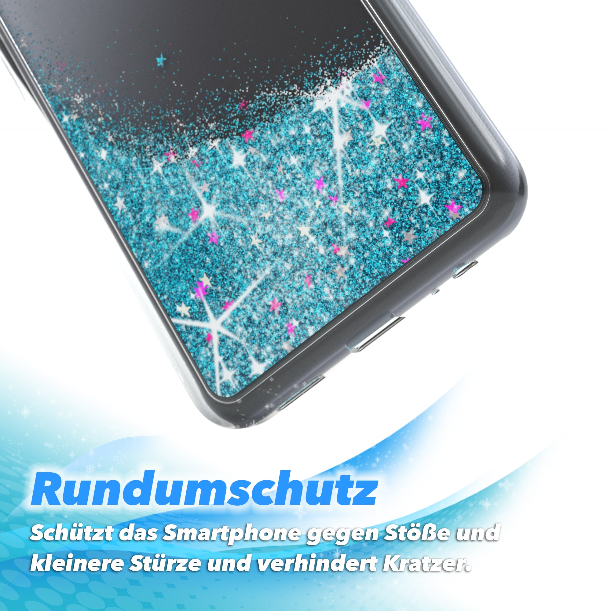 Xiaomi Redmi Note 9T Glitzerhülle