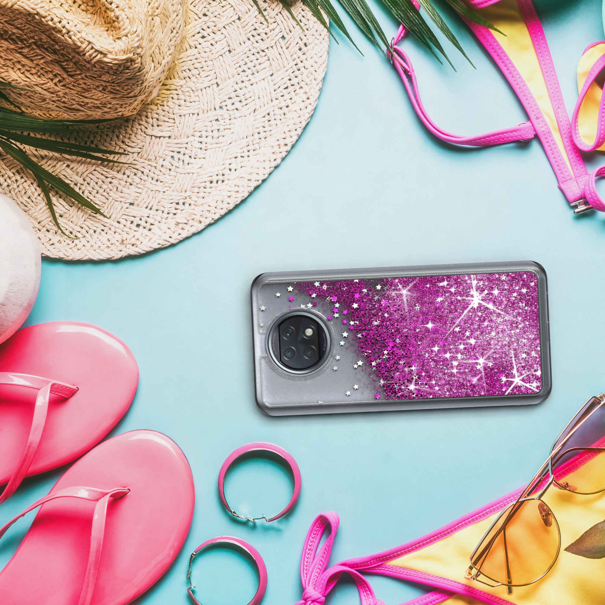 Xiaomi Redmi Note 9T Glitzerhülle