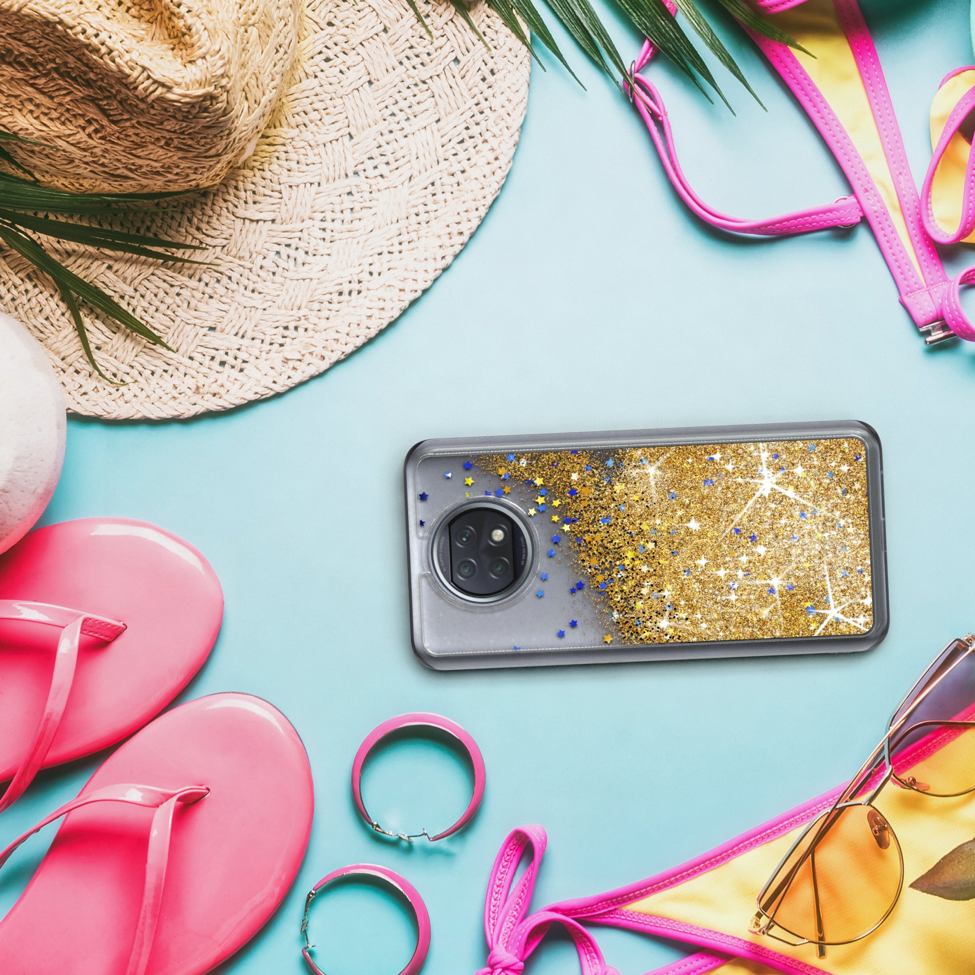 Xiaomi Redmi Note 9T Glitzerhülle