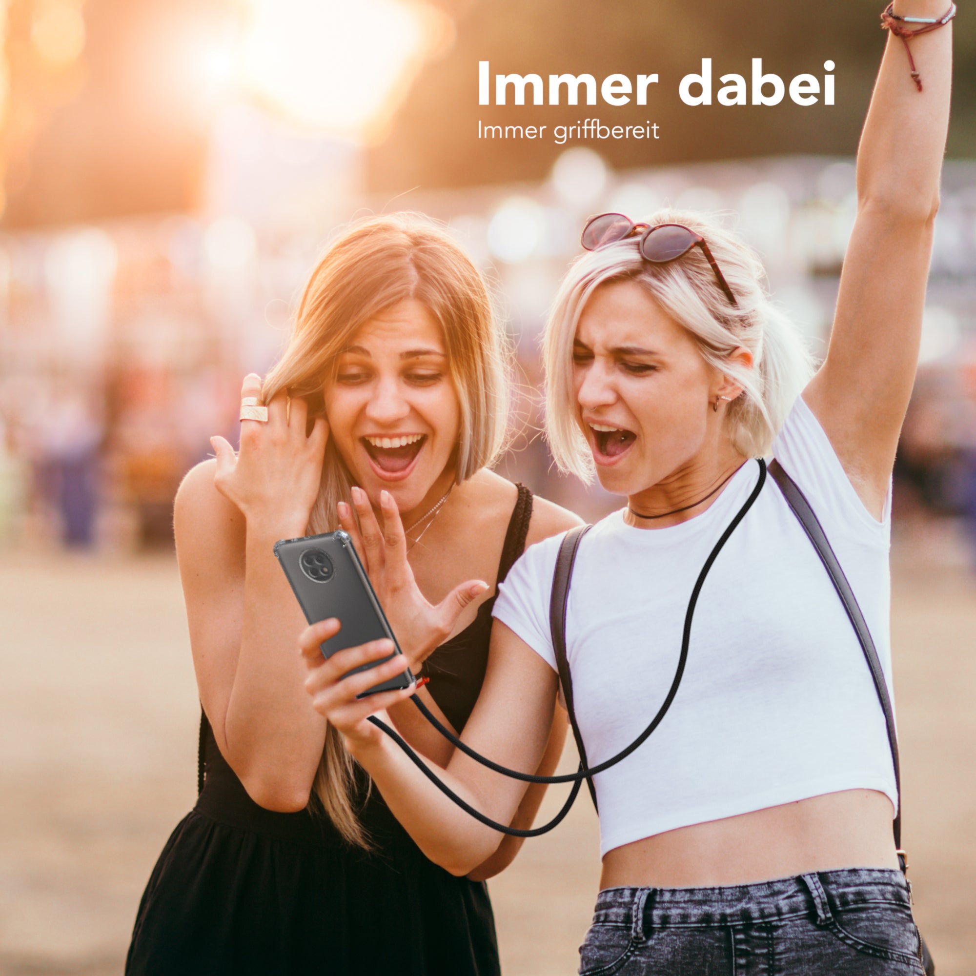 Xiaomi Redmi Note 9T transparente Hülle + Kordel