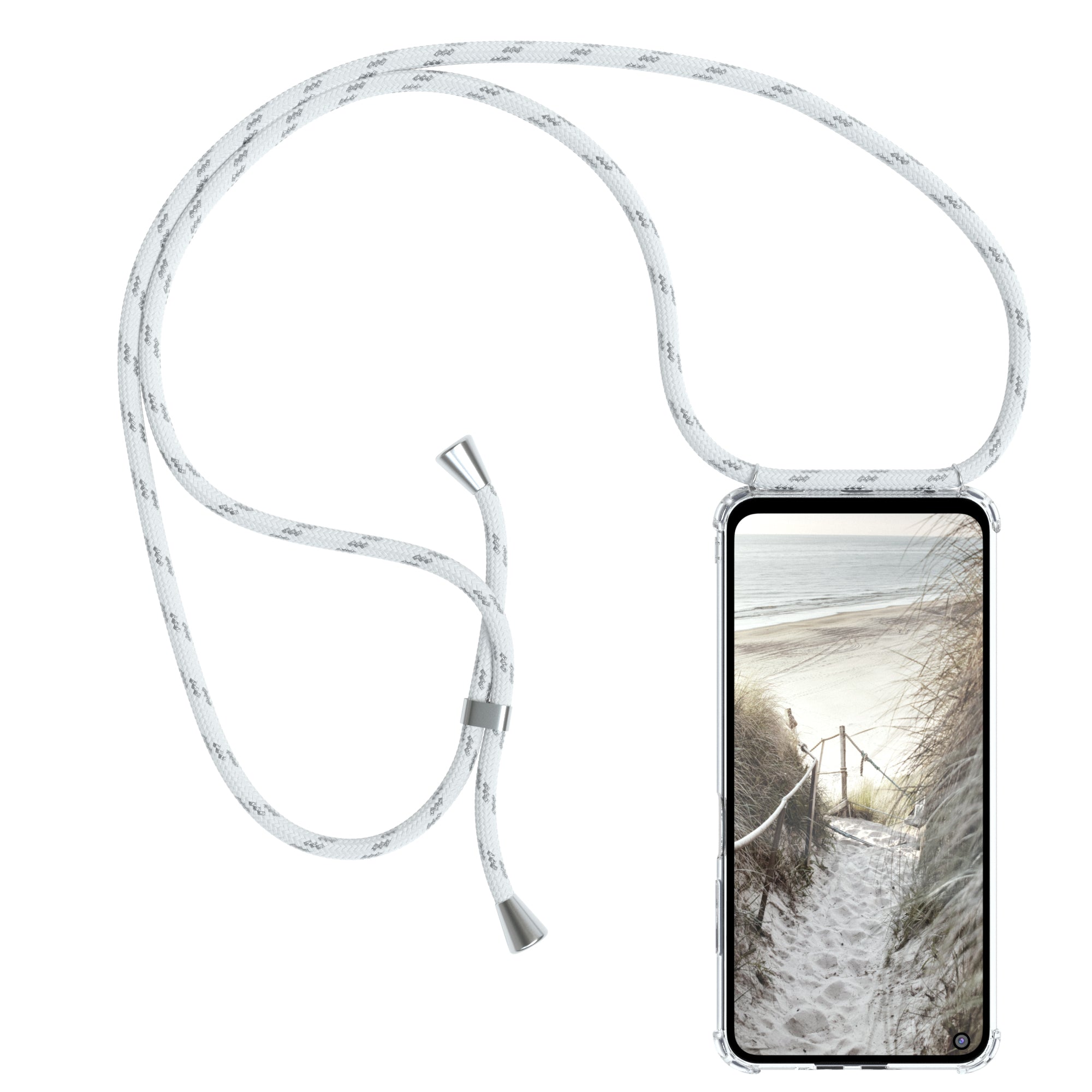 Xiaomi Redmi Note 9T transparente Hülle + Kordel