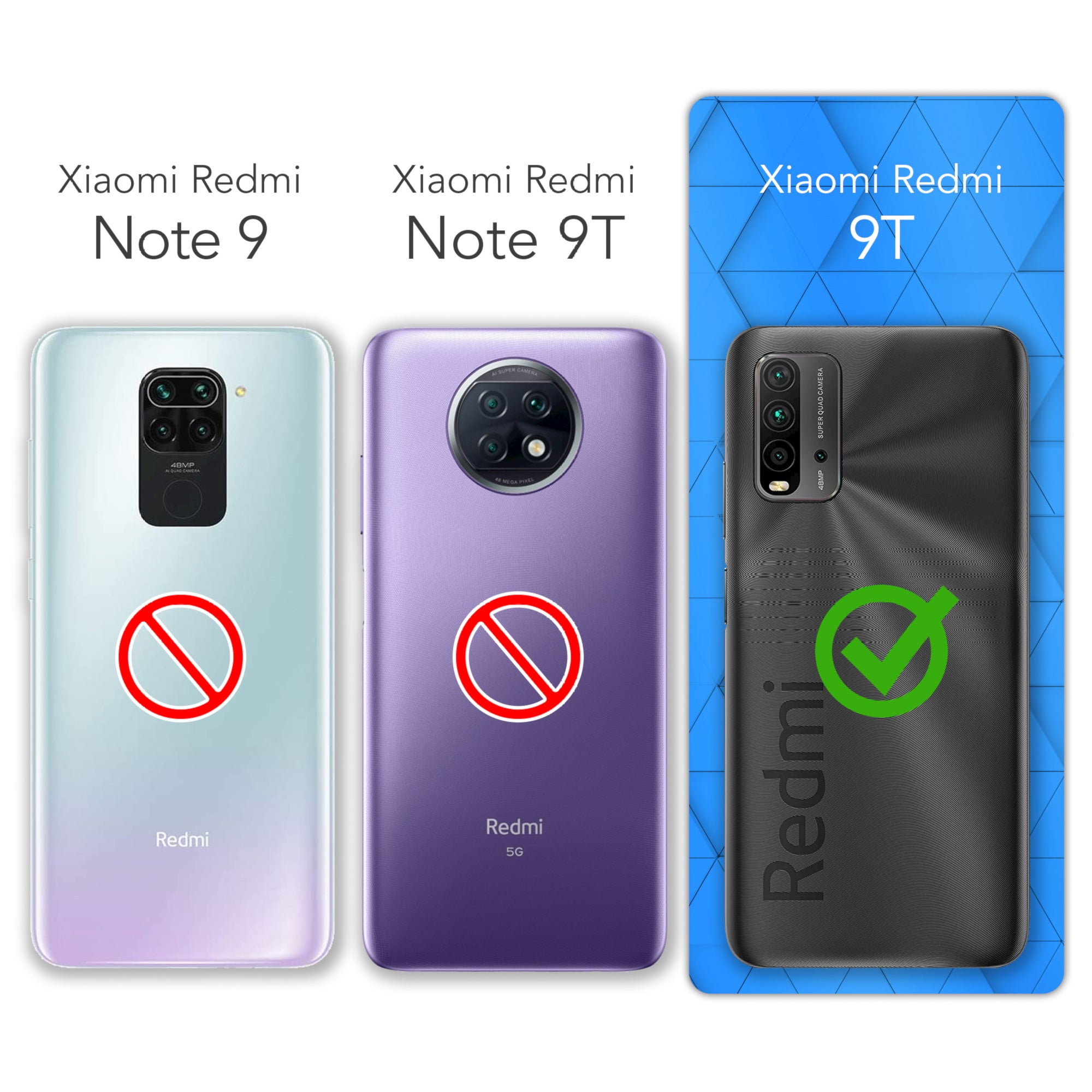 Xiaomi Redmi 9T ultradünnes Slimcover aus TPU