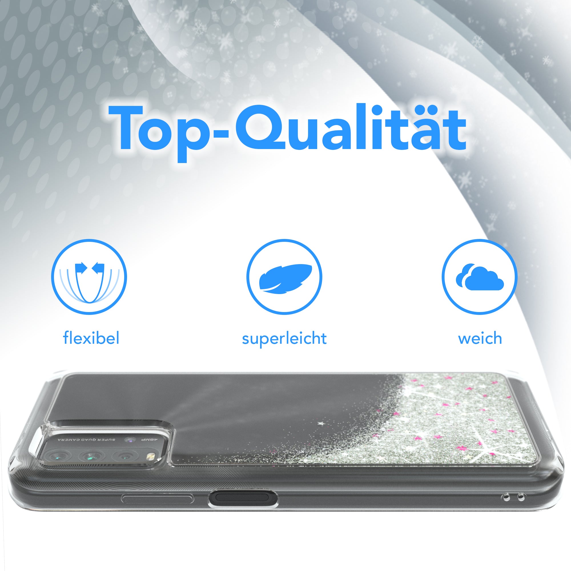 Xiaomi Redmi 9T Glitzerhülle