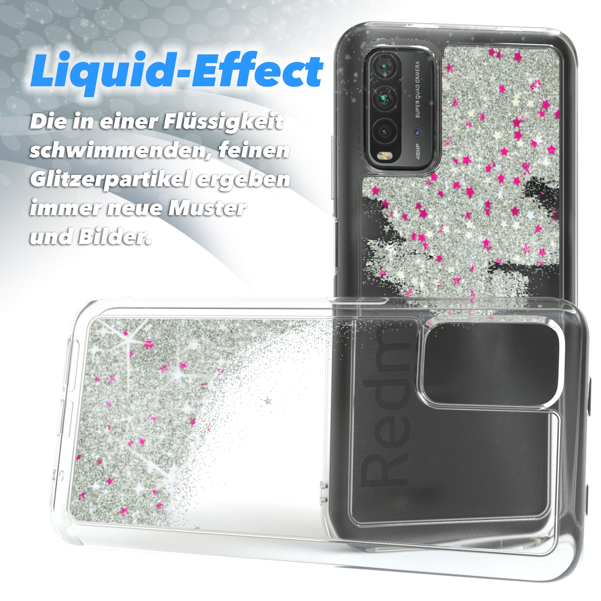Xiaomi Redmi 9T Glitzerhülle