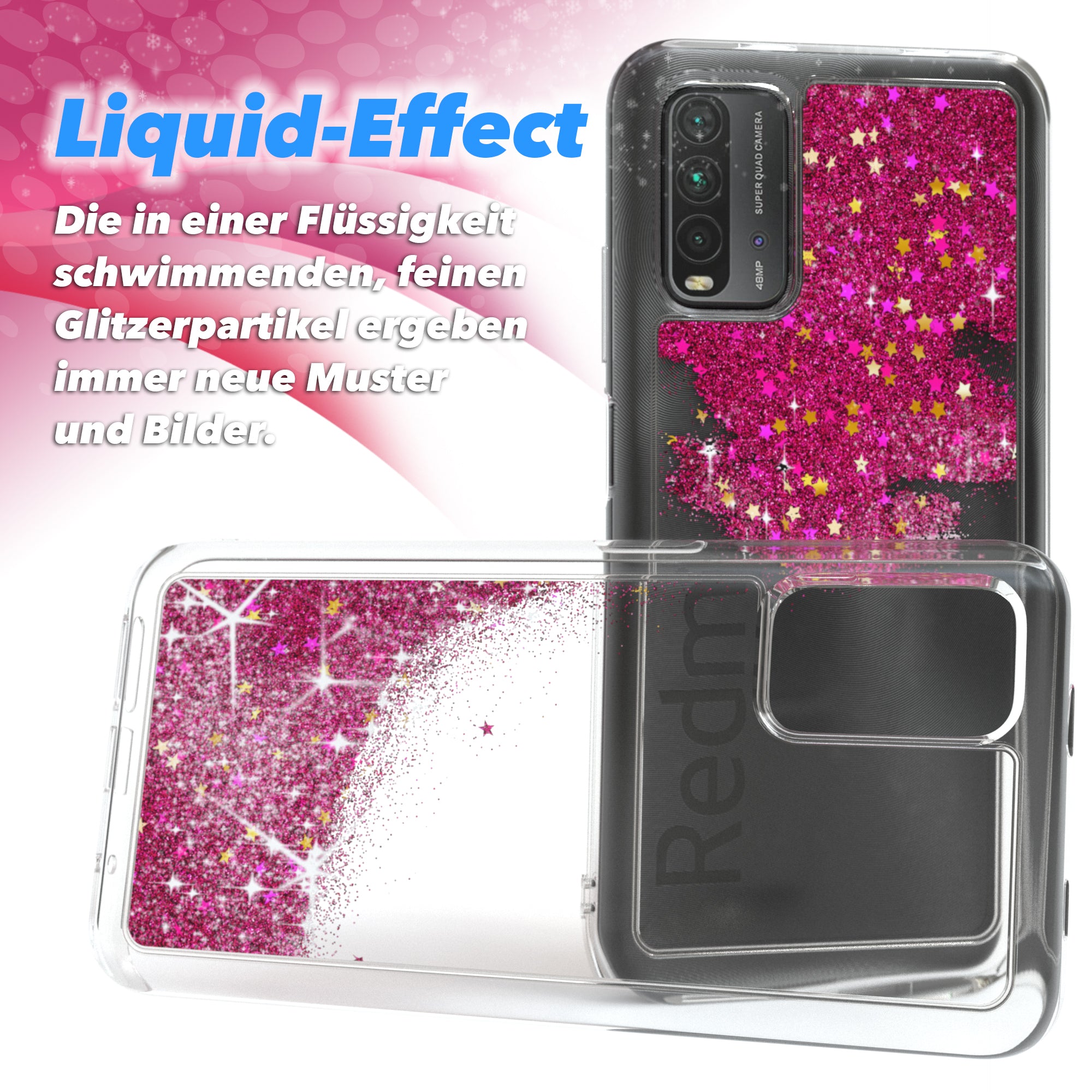 Xiaomi Redmi 9T Glitzerhülle