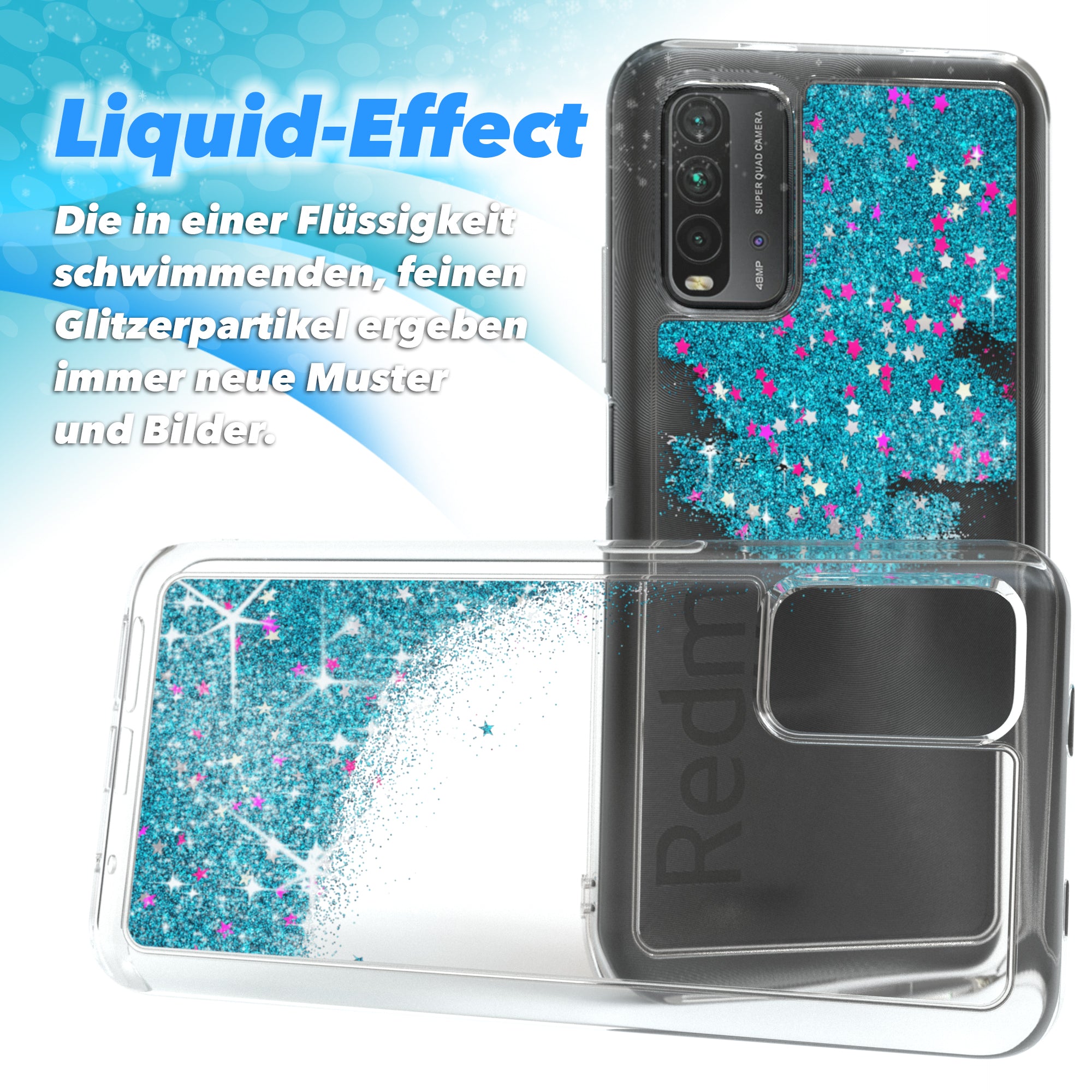 Xiaomi Redmi 9T Glitzerhülle