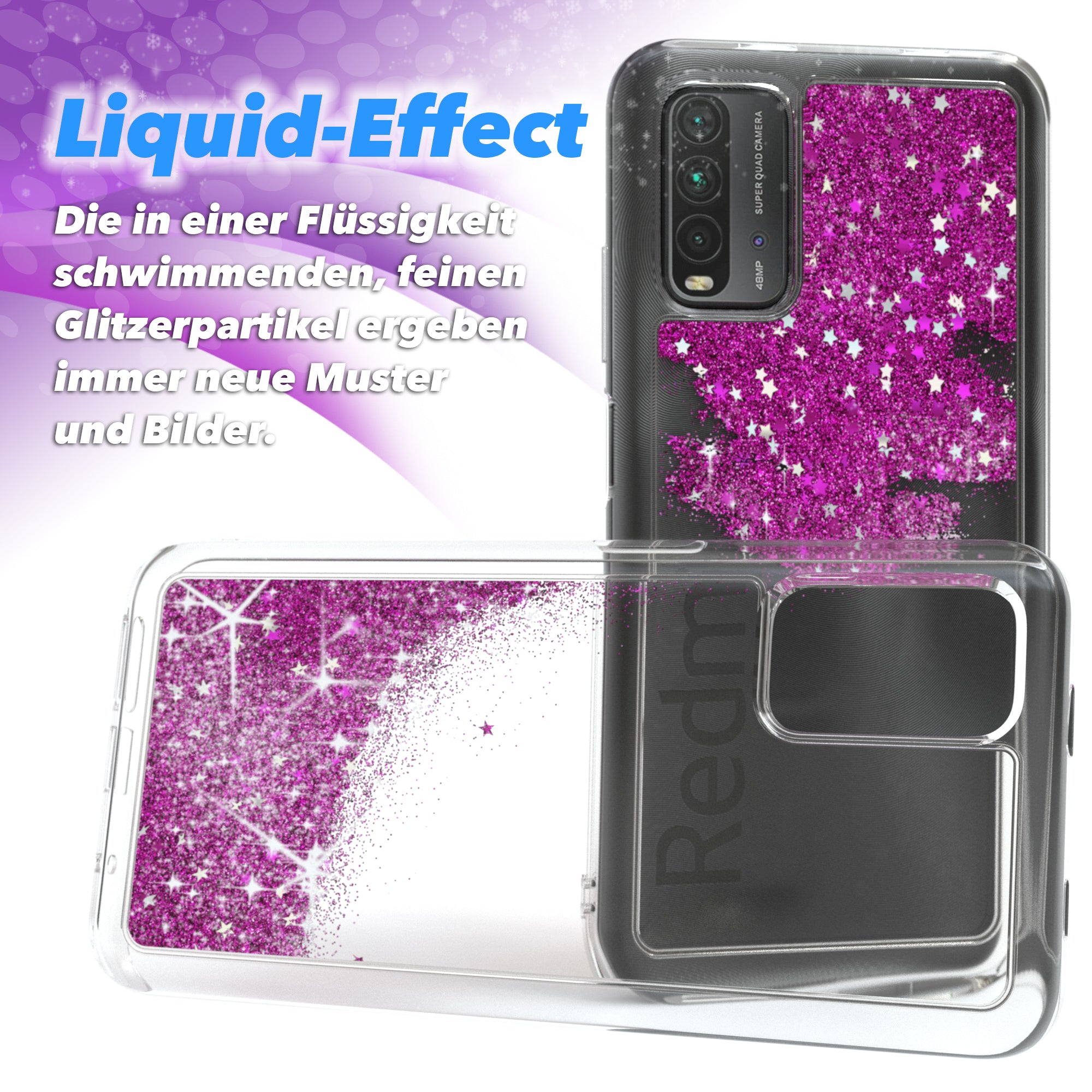 Xiaomi Redmi 9T Glitzerhülle
