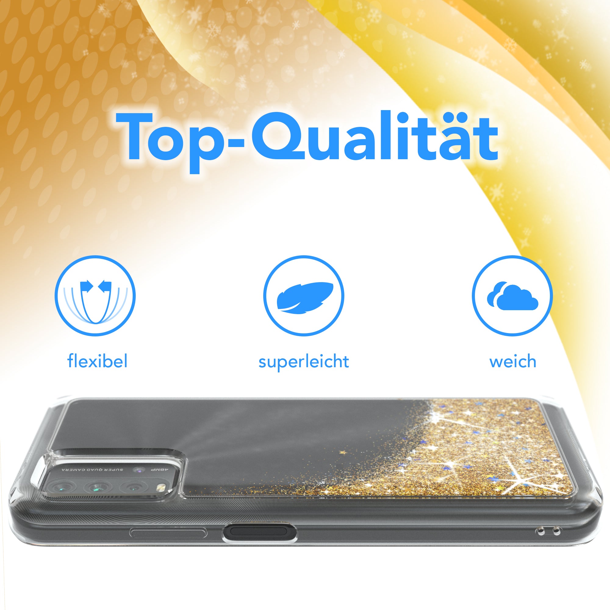 Xiaomi Redmi 9T Glitzerhülle
