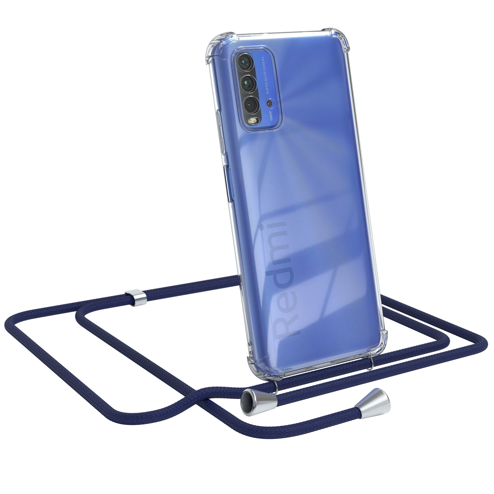 Xiaomi Redmi 9T transparente Hülle + Kordel