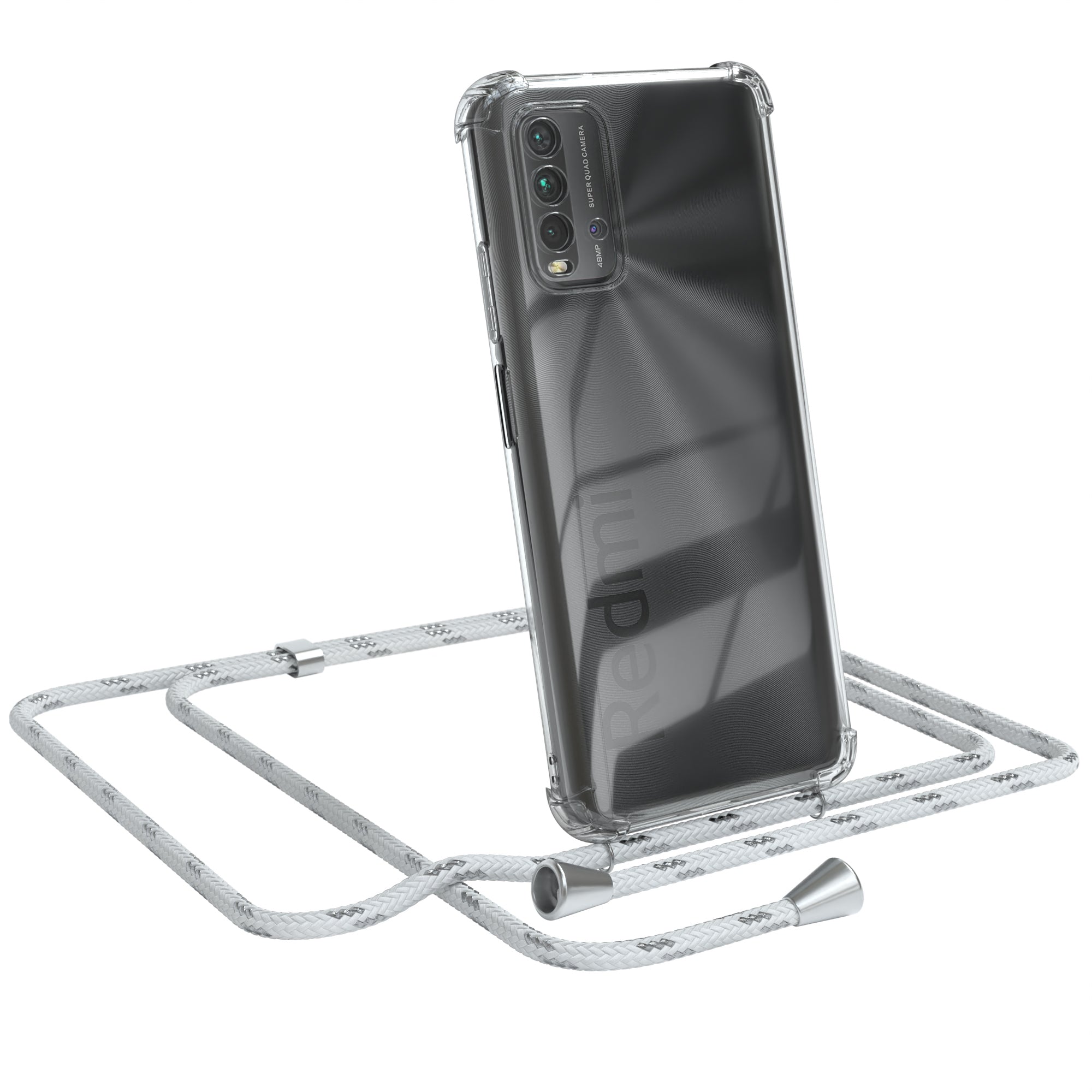 Xiaomi Redmi 9T transparente Hülle + Kordel
