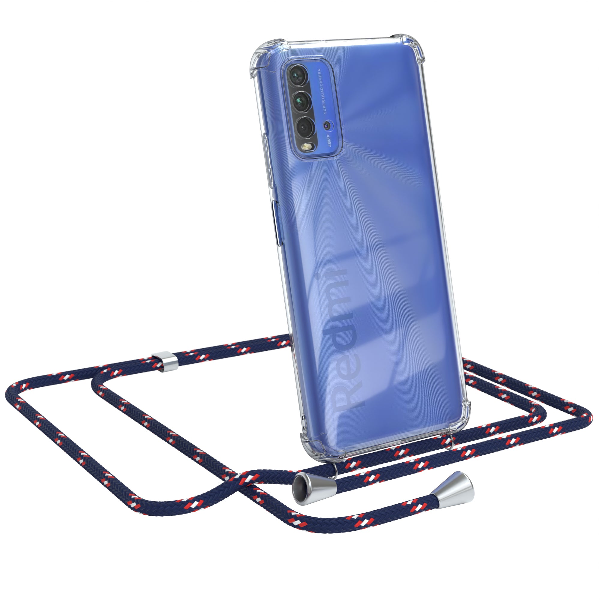 Xiaomi Redmi 9T transparente Hülle + Kordel