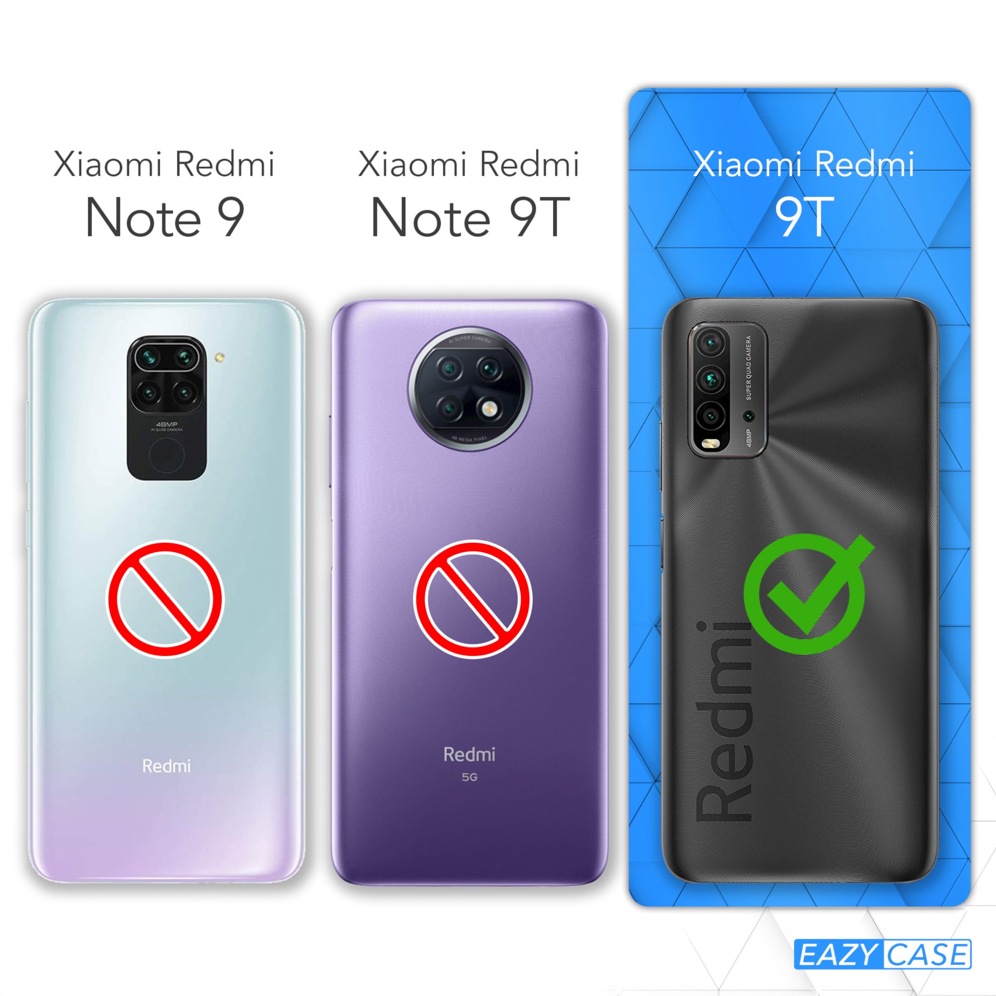 Xiaomi Redmi 9T transparente Hülle + Kordel