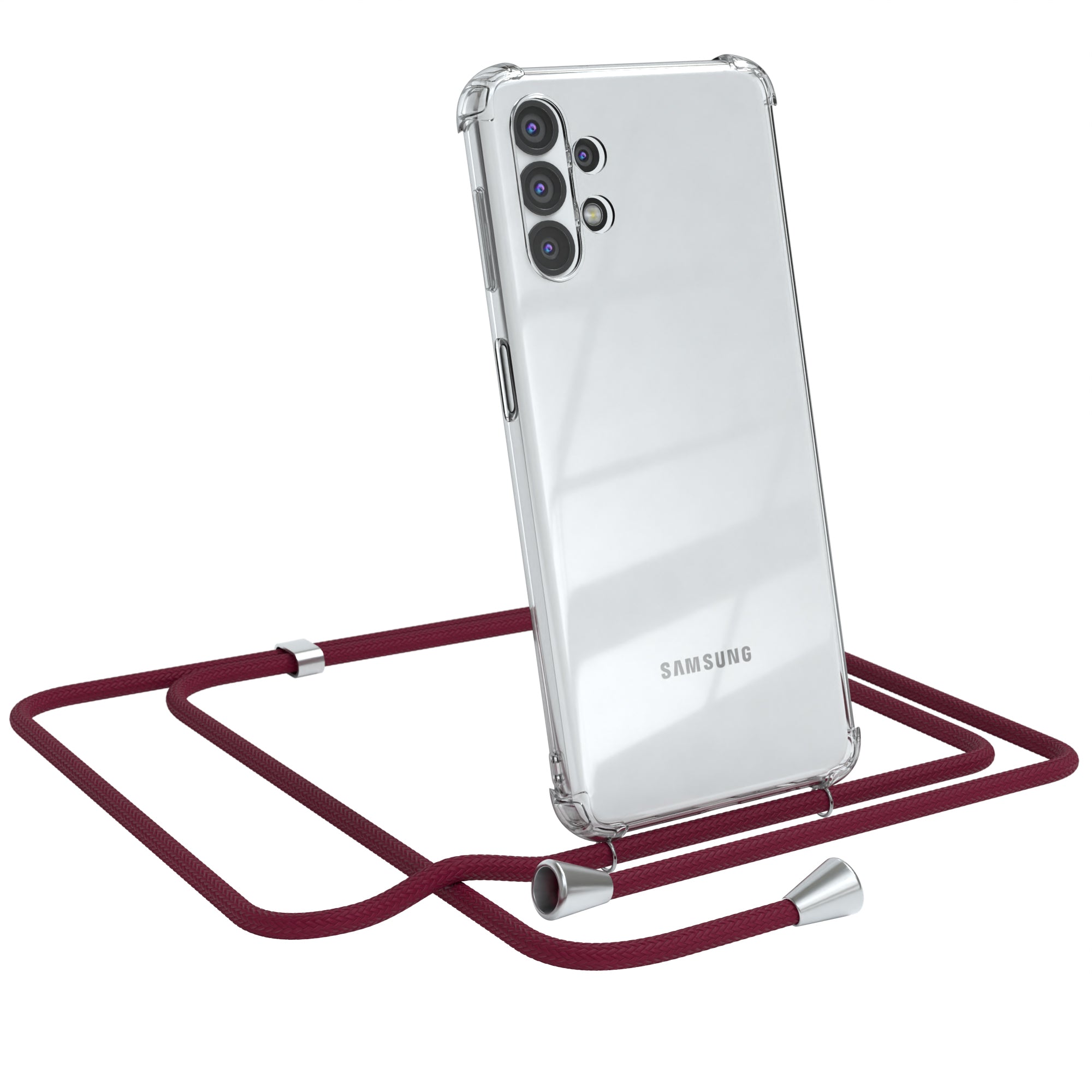 Galaxy A32 5G transparente Hülle + Kordel