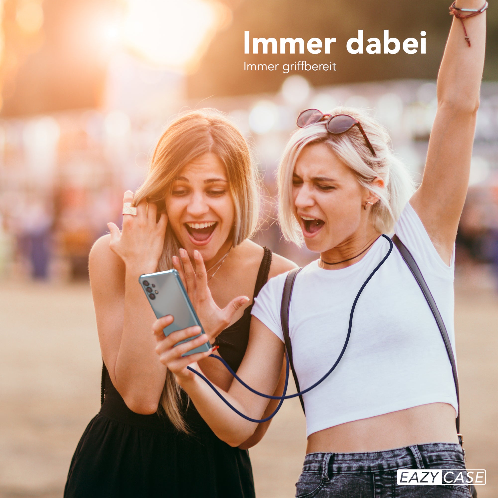 Galaxy A32 5G transparente Hülle + Kordel