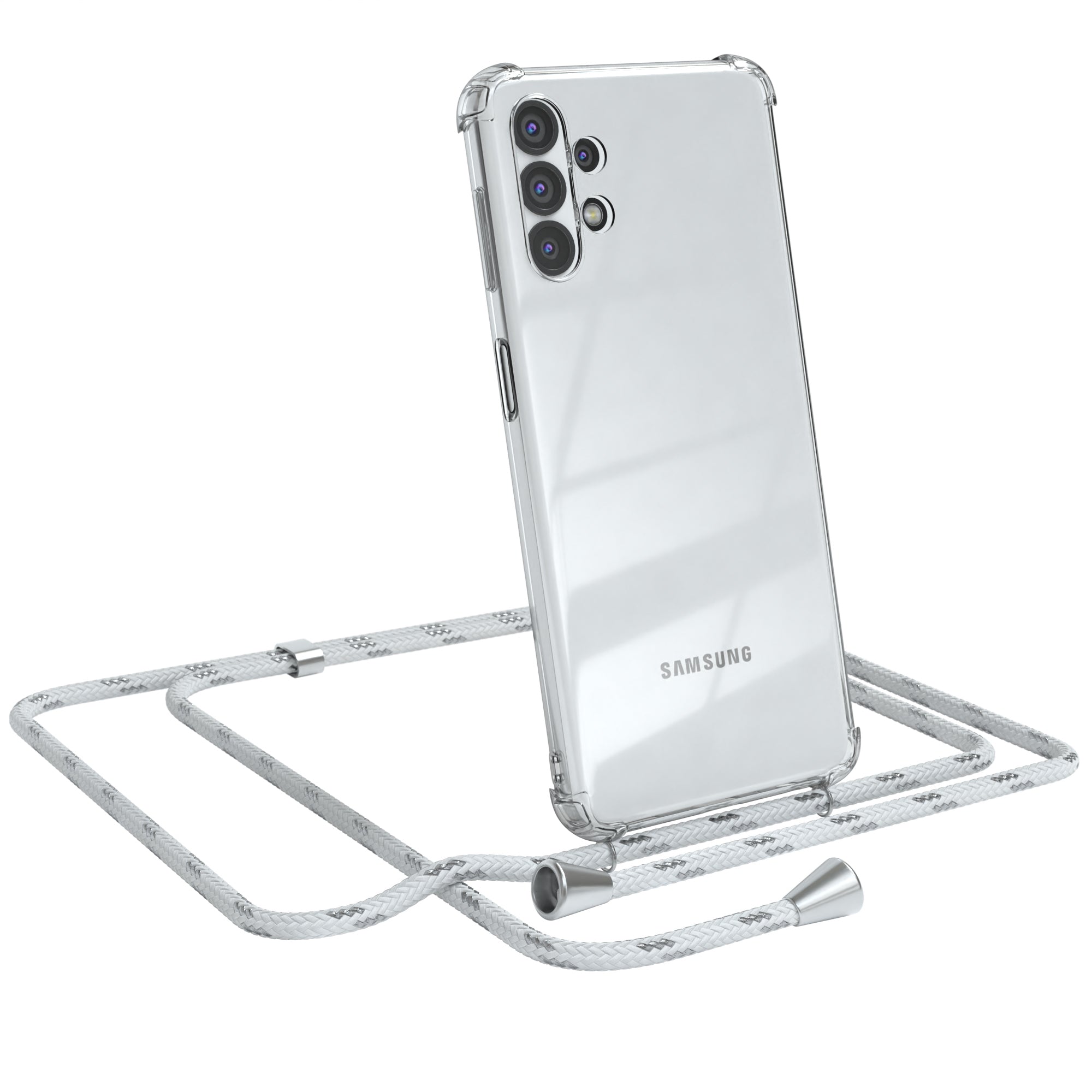 Galaxy A32 5G transparente Hülle + Kordel