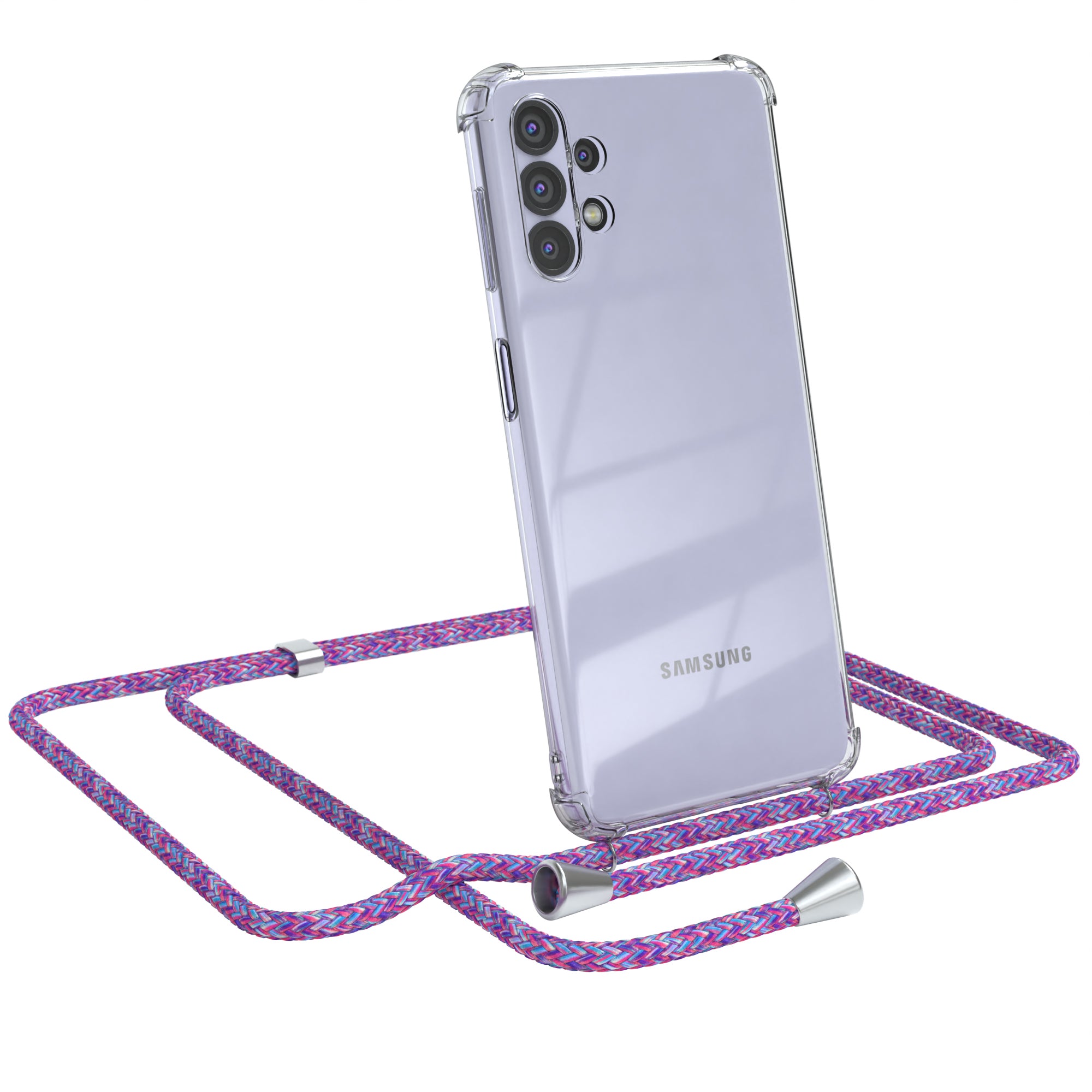 Galaxy A32 5G transparente Hülle + Kordel