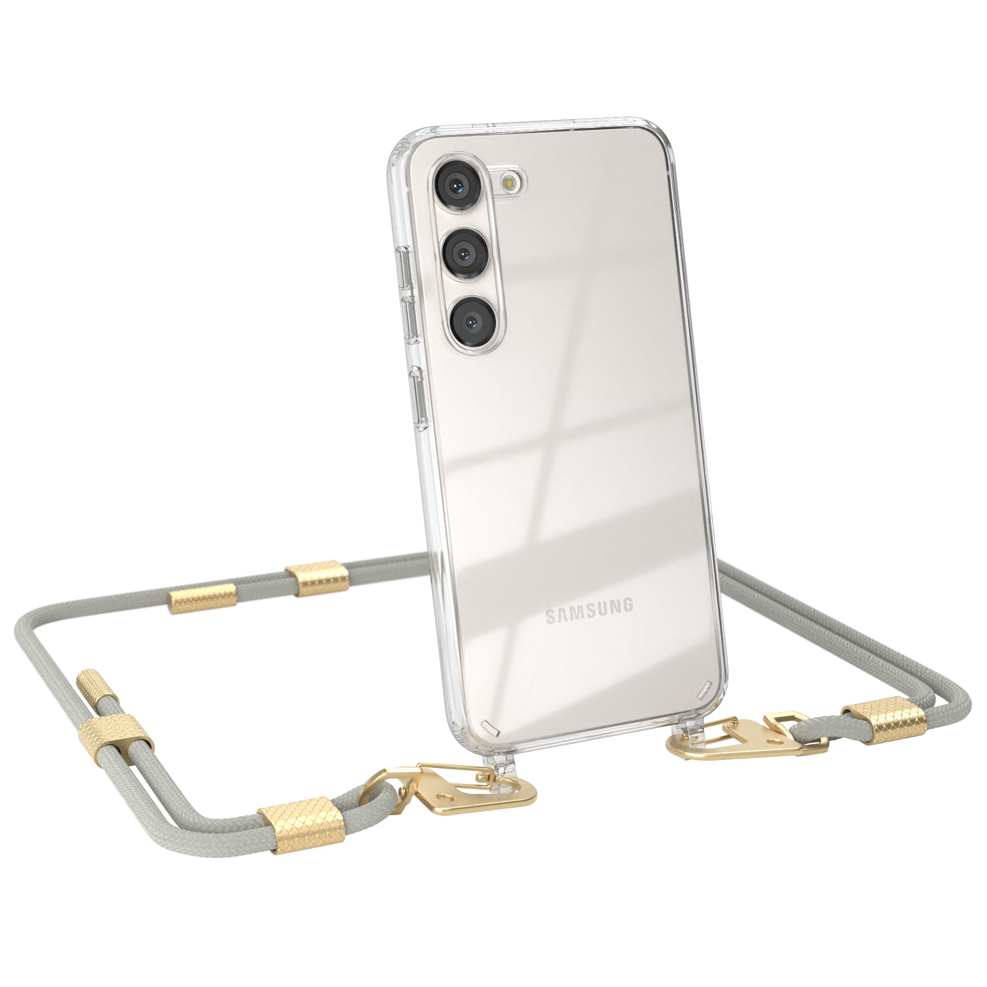 Galaxy S23 Hülle + Kordel mit Karabinern