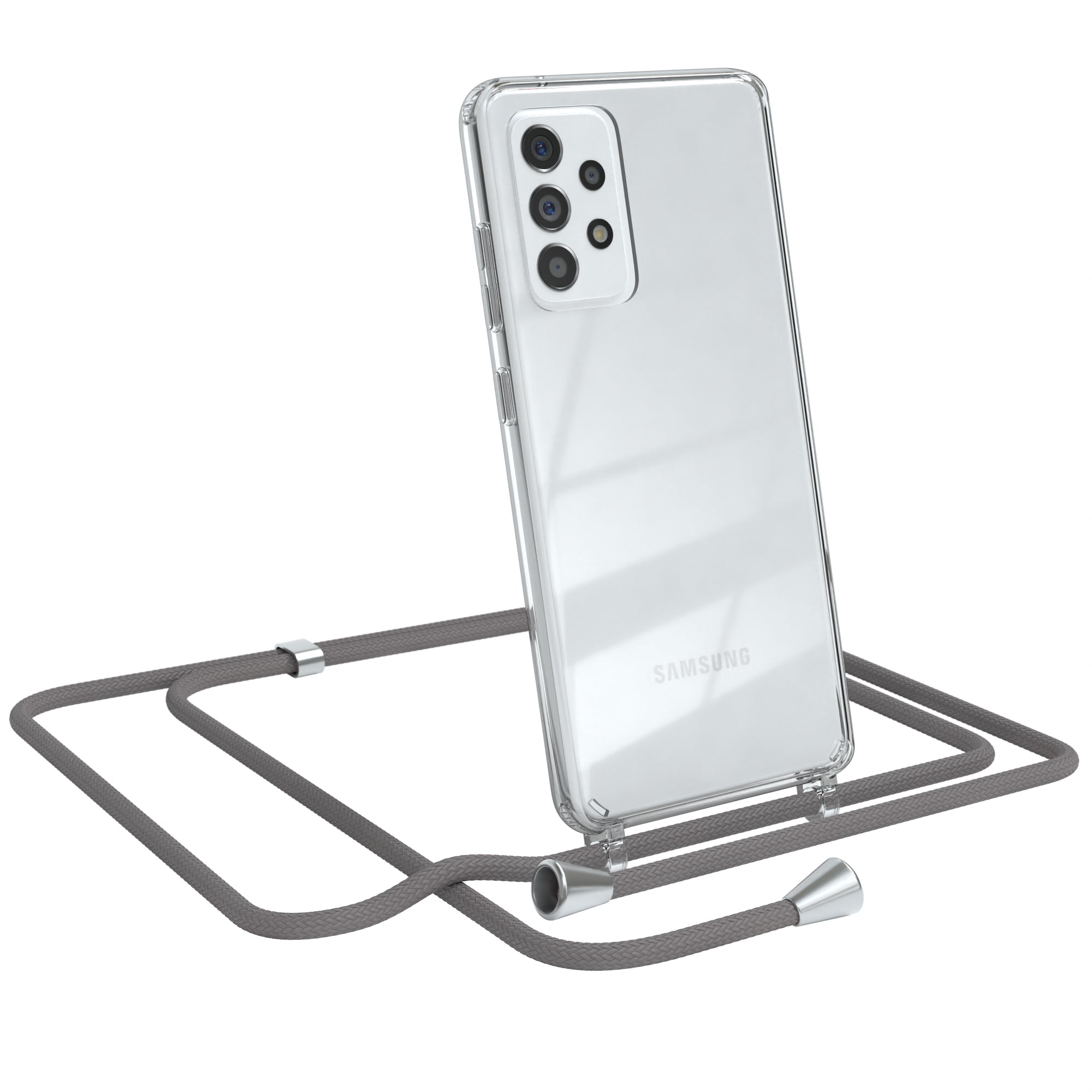 Galaxy A52 / A52 5G / A52s 5G transparente Hülle + Kordel