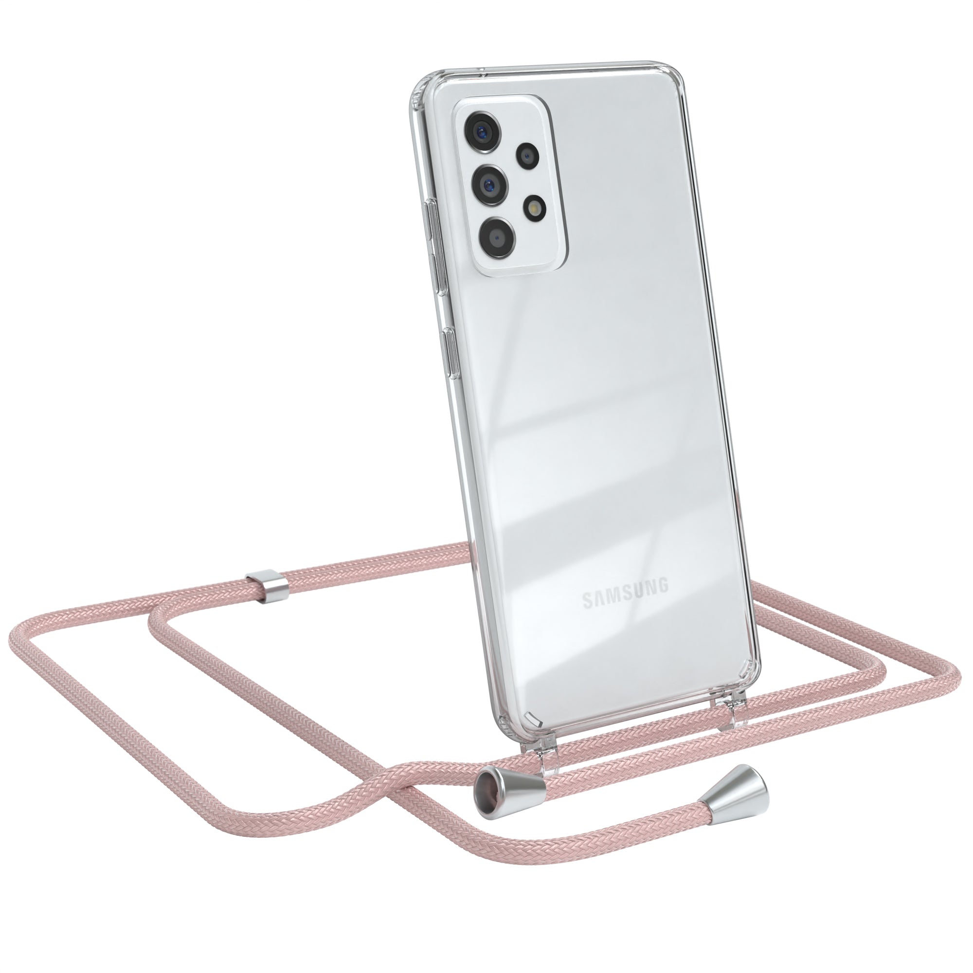 Galaxy A52 / A52 5G / A52s 5G transparente Hülle + Kordel