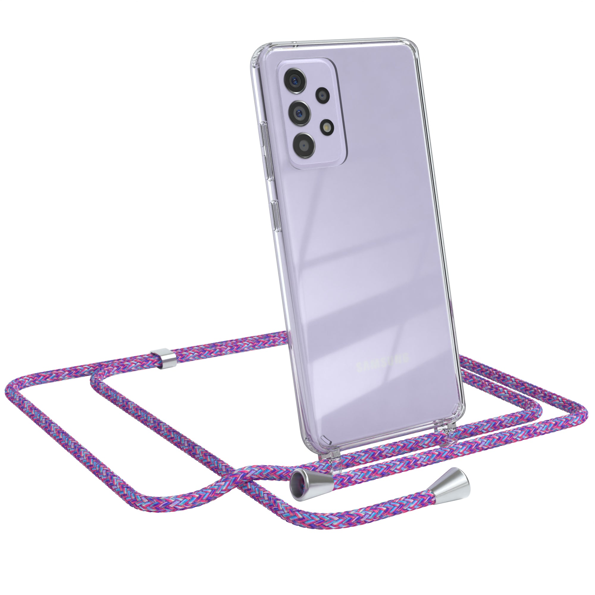 Galaxy A52 / A52 5G / A52s 5G transparente Hülle + Kordel