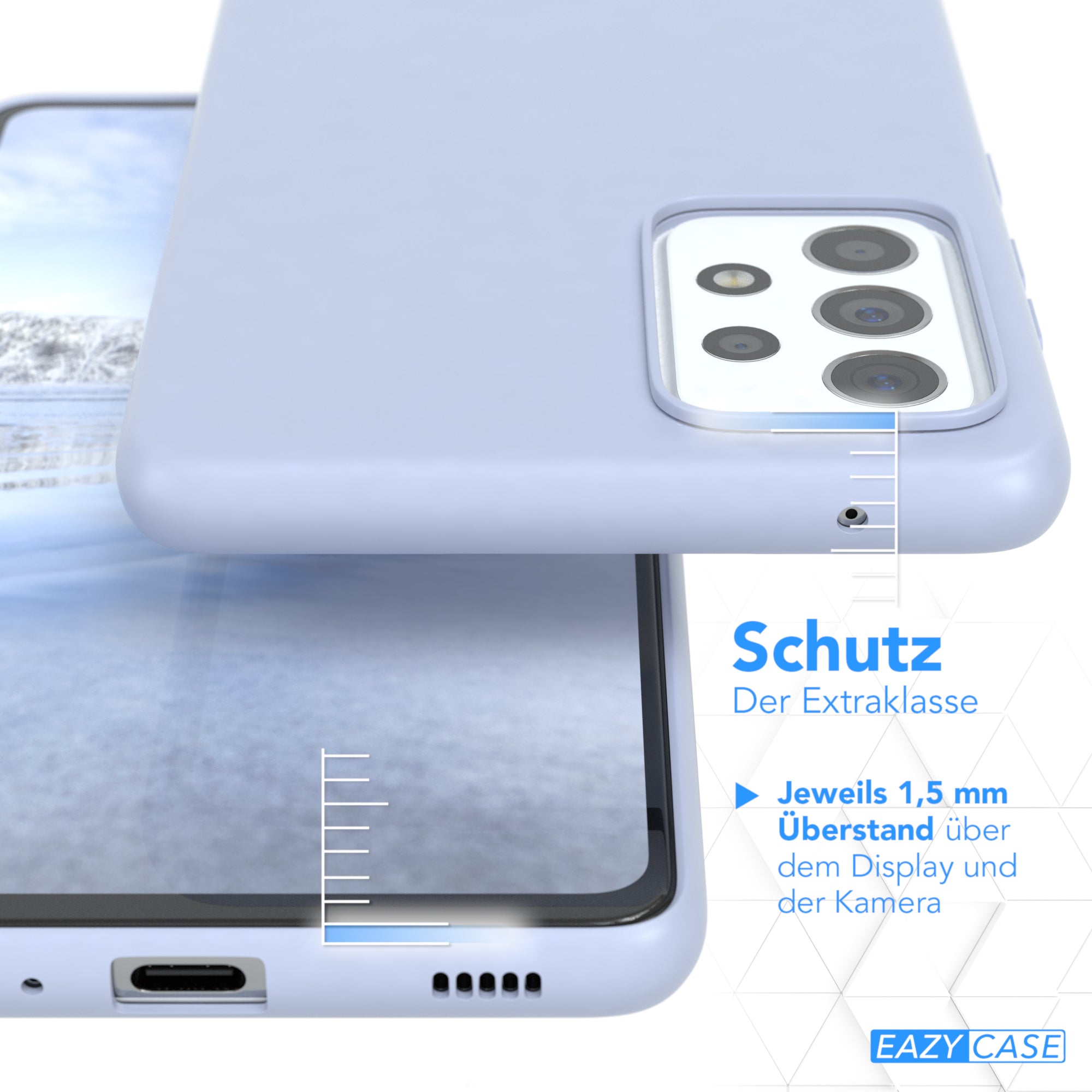Galaxy A72 / A72 5G ultradünnes Slimcover aus TPU