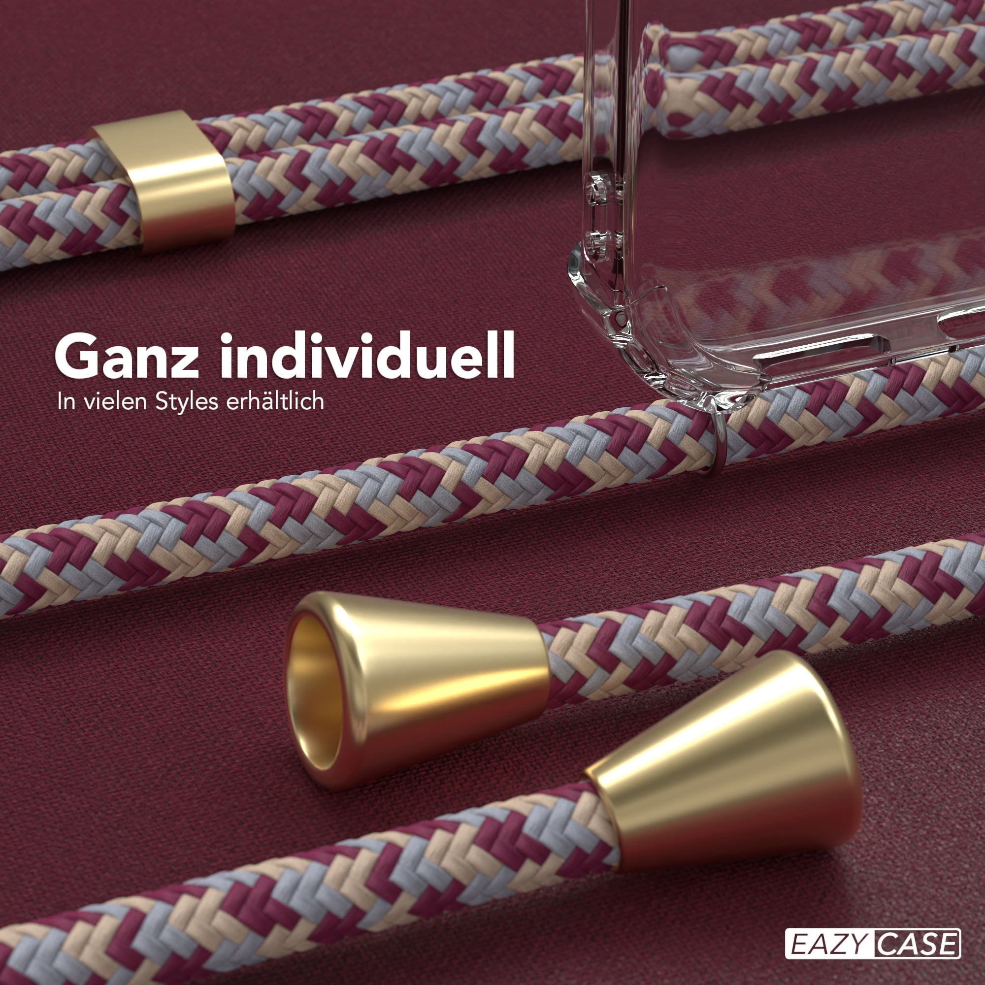 Galaxy A72 / A72 5G transparente Hülle + Kordel