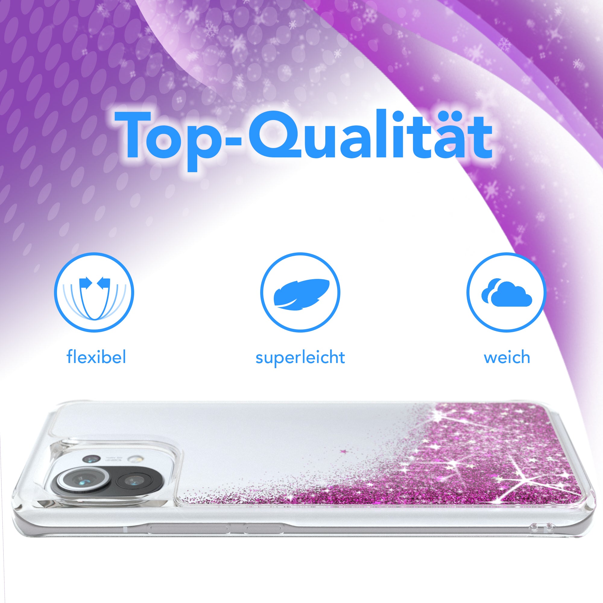 Xiaomi Mi 11 5G Glitzerhülle