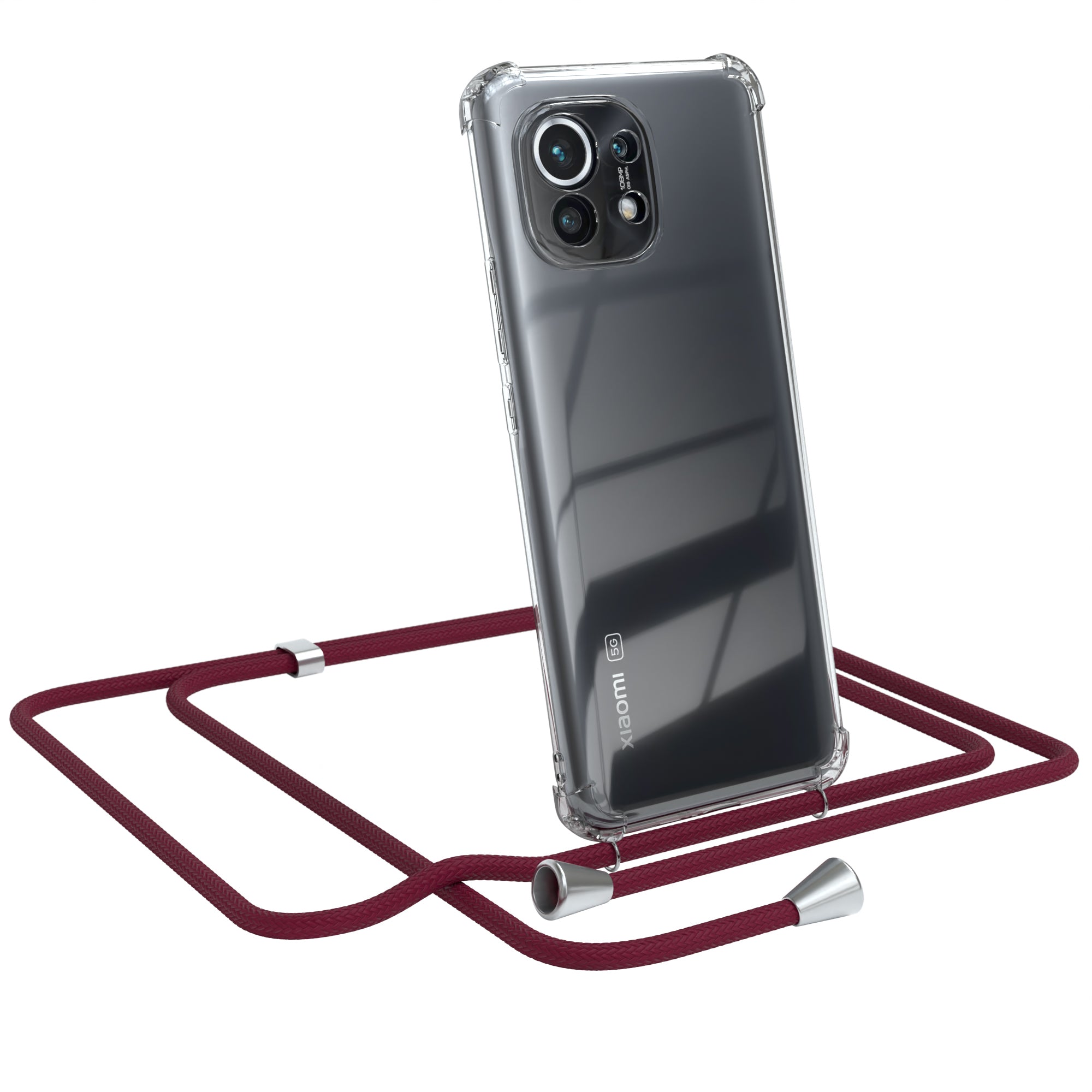 Xiaomi Mi 11 5G transparente Hülle + Kordel