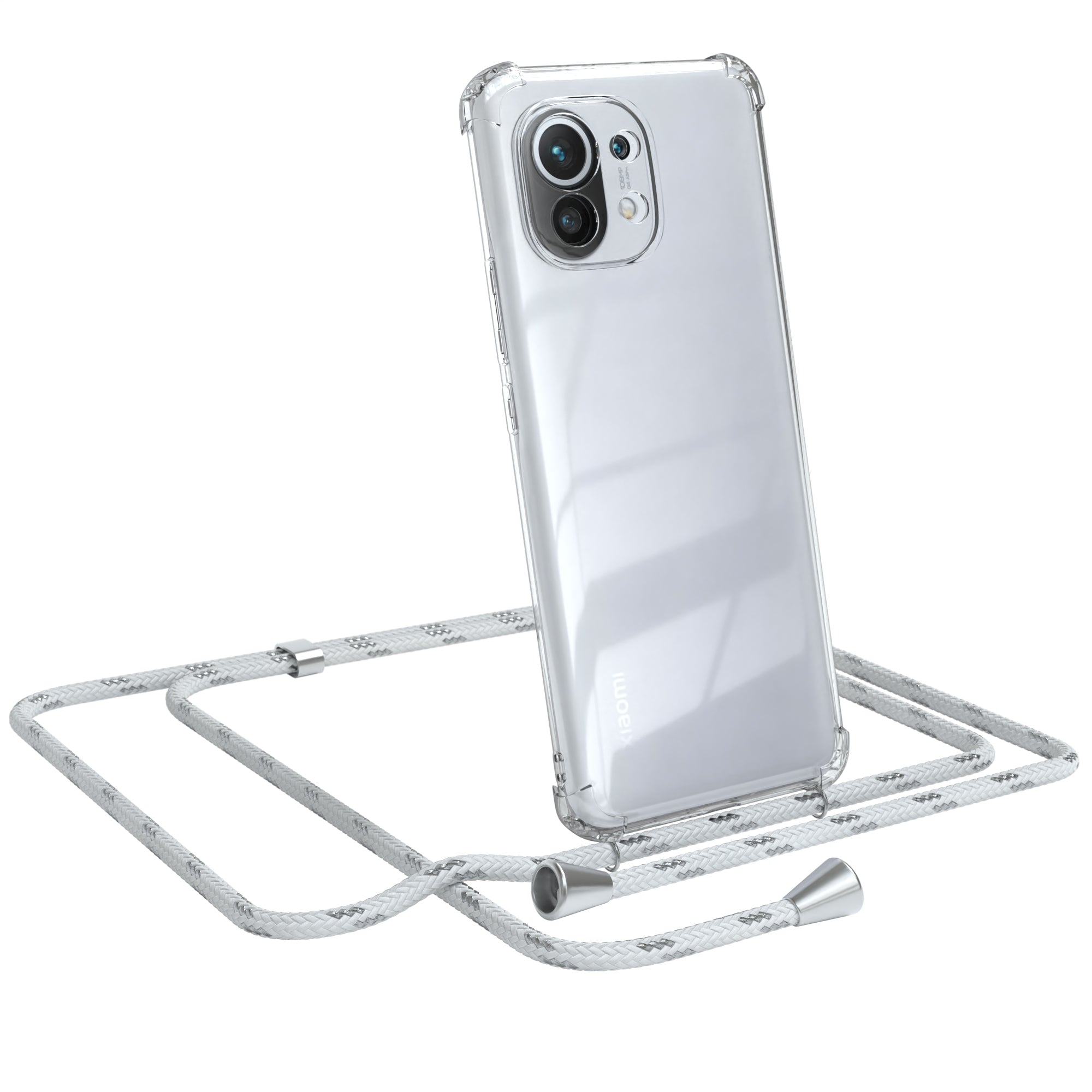 Xiaomi Mi 11 5G transparente Hülle + Kordel