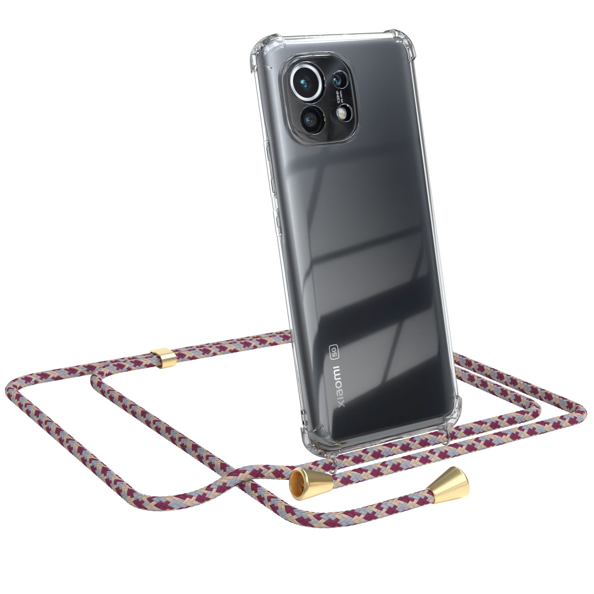 Xiaomi Mi 11 5G transparente Hülle + Kordel