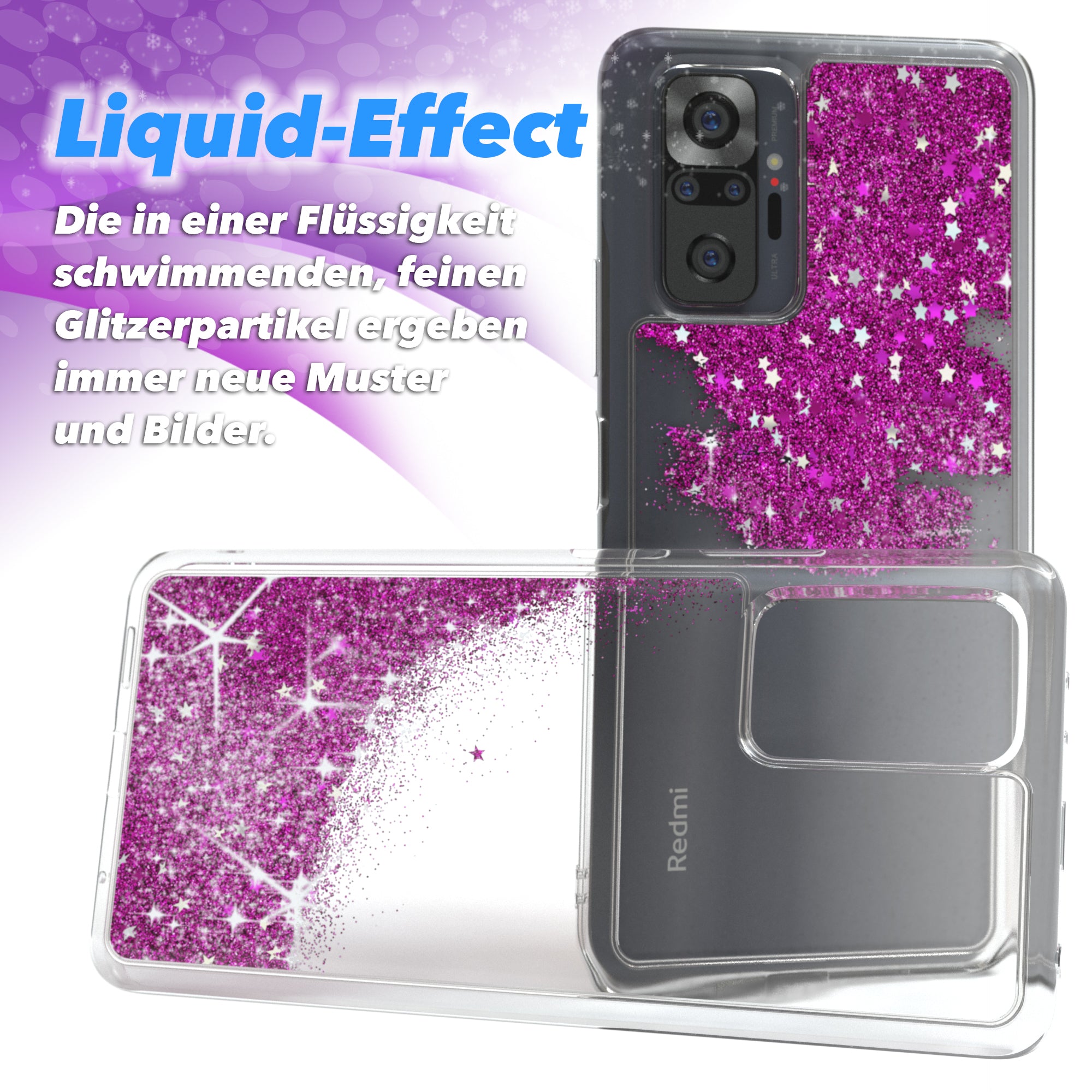 Xiaomi Redmi Note 10 Pro Glitzerhülle