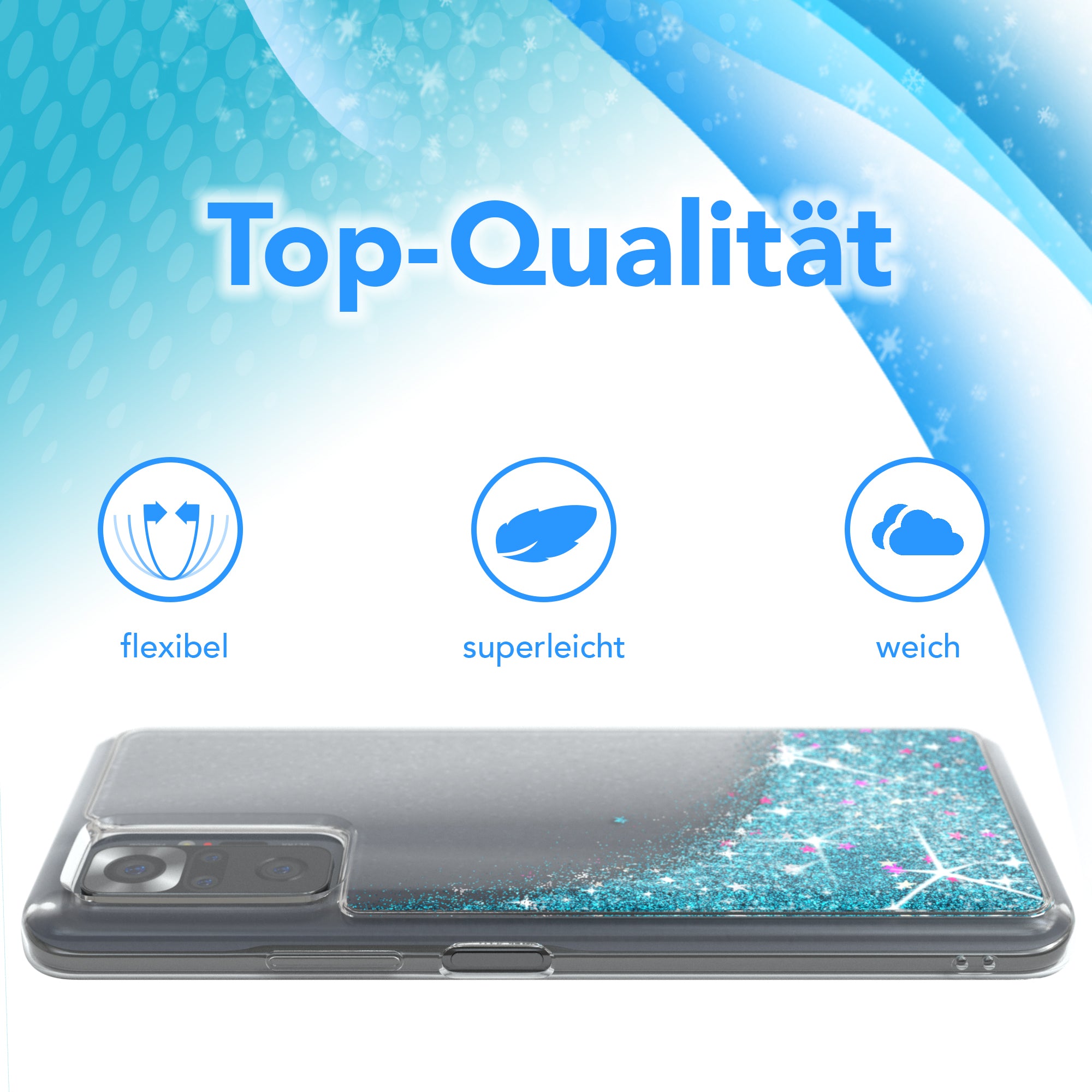 Xiaomi Redmi Note 10 Pro Glitzerhülle