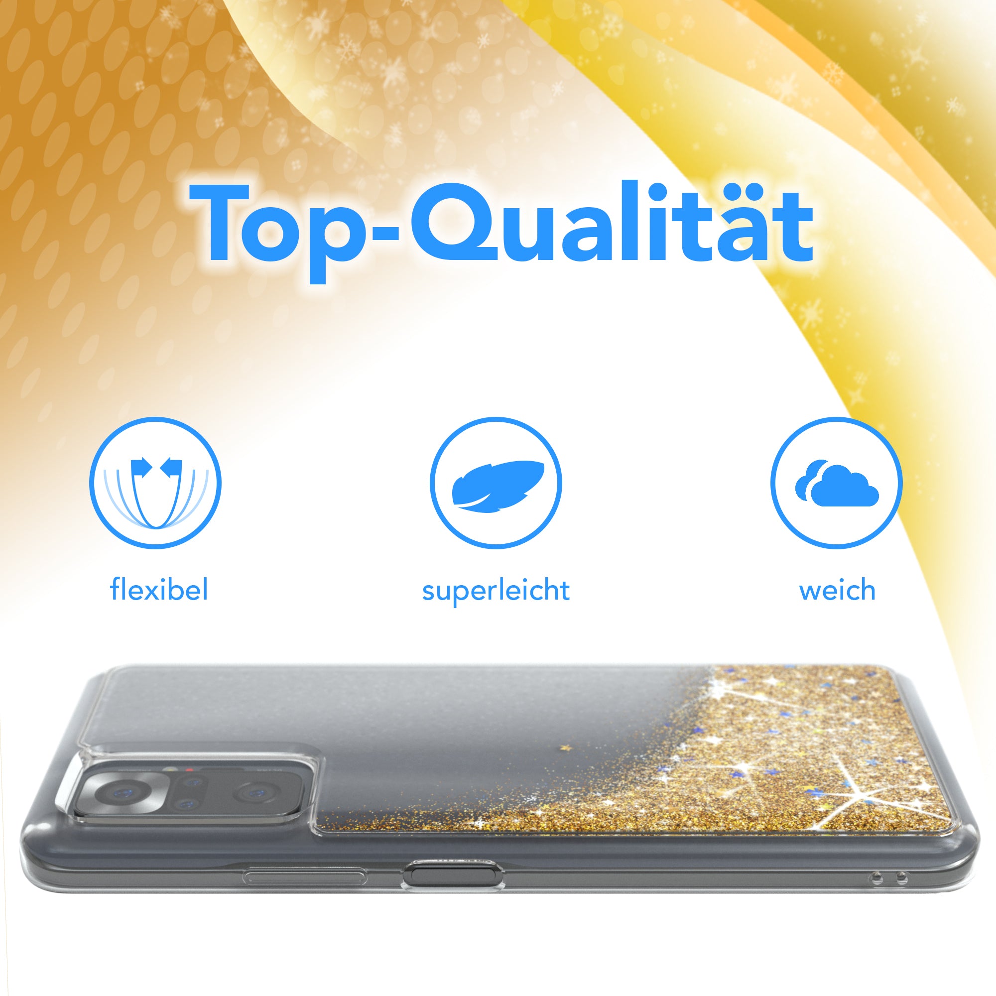 Xiaomi Redmi Note 10 Pro Glitzerhülle
