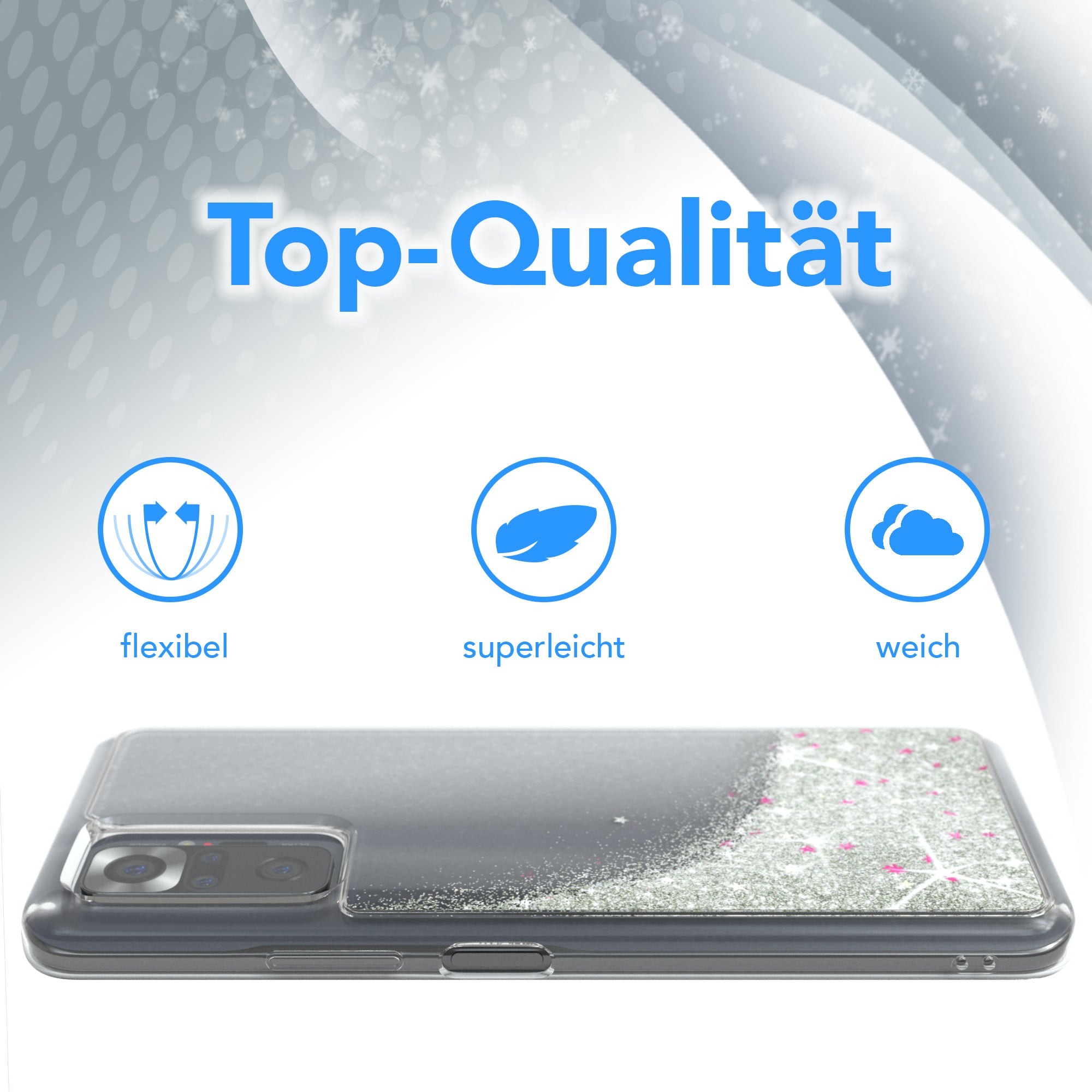 Xiaomi Redmi Note 10 Pro Glitzerhülle