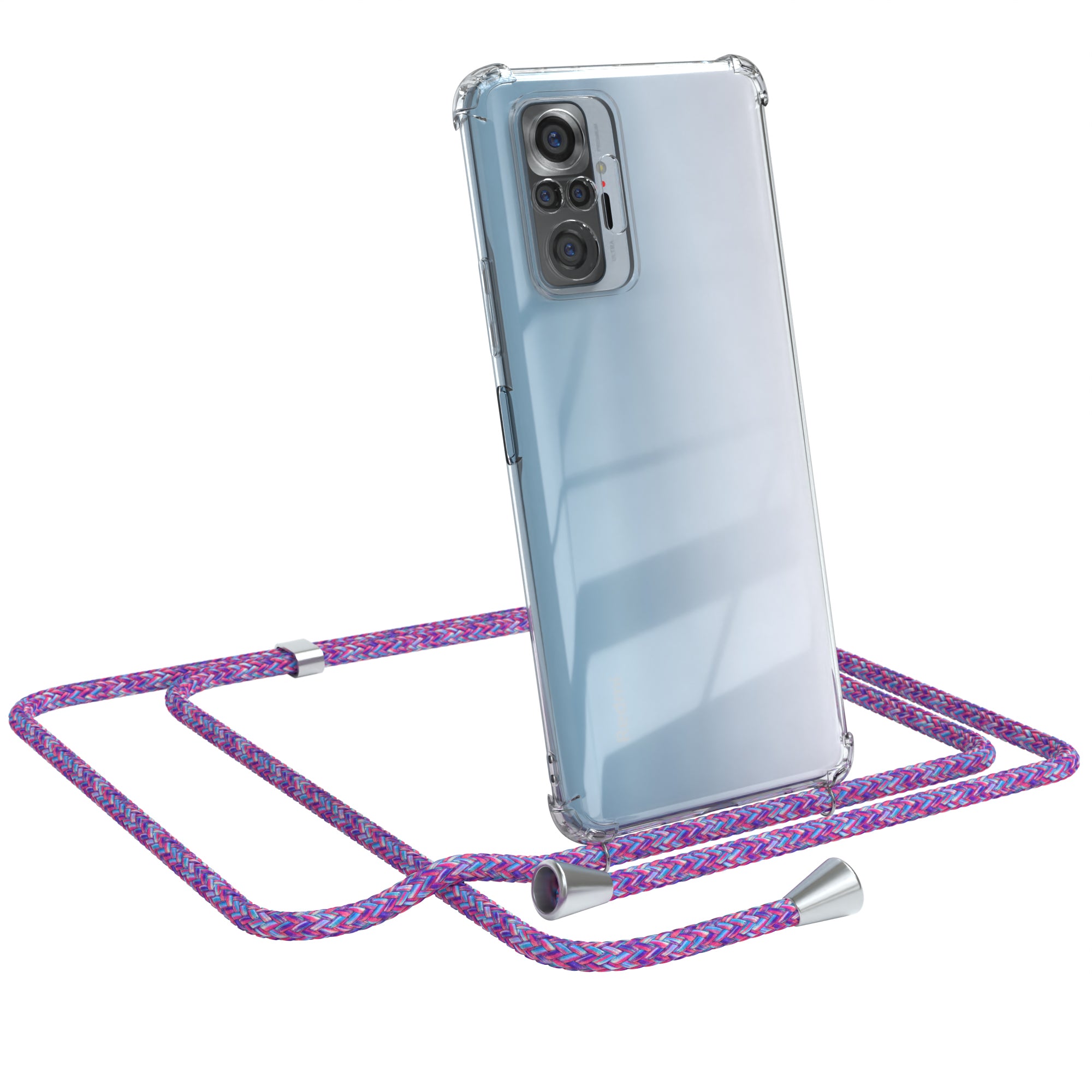 Xiaomi Redmi Note 10 Pro transparente Hülle + Kordel