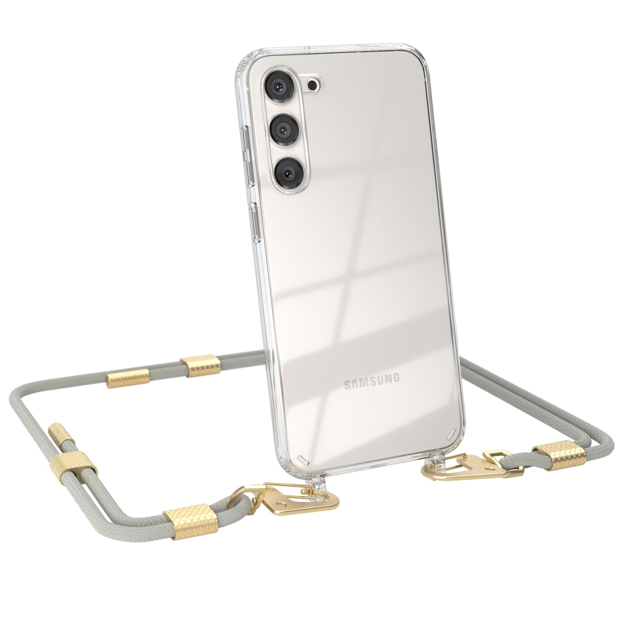 Galaxy S23 Plus Hülle + Kordel mit Karabinern