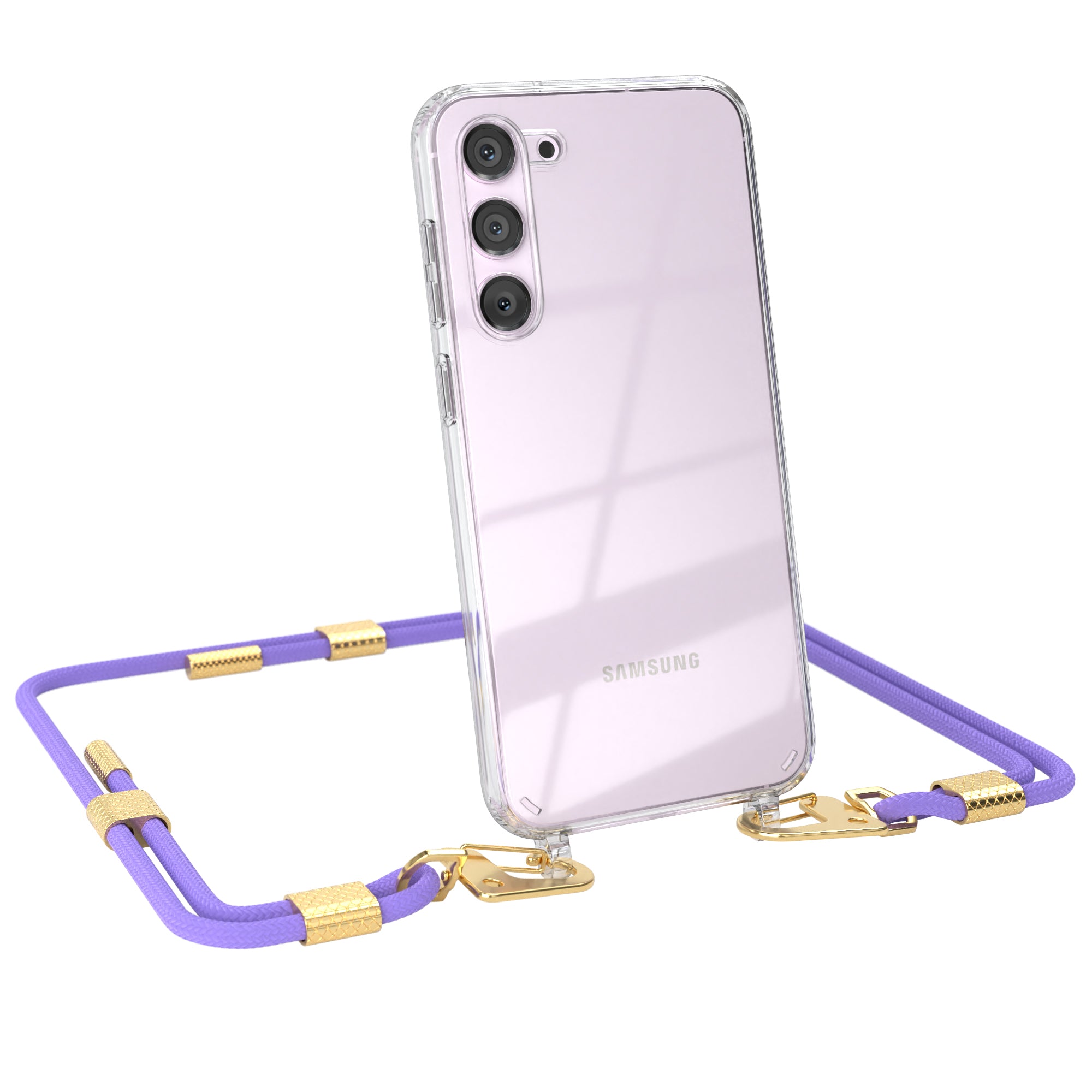 Galaxy S23 Plus Hülle + Kordel mit Karabinern