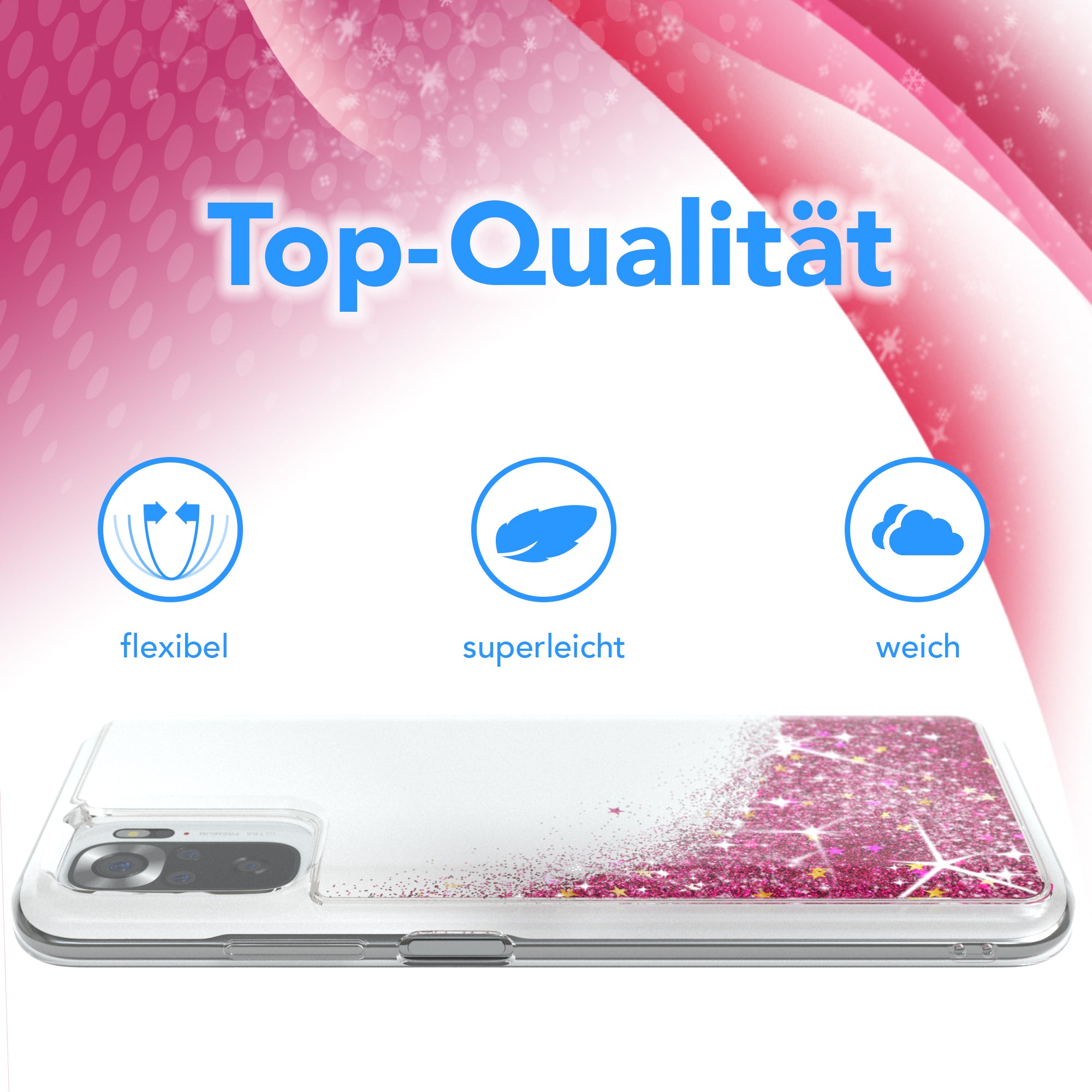 Xiaomi Redmi Note 10 / 10S Glitzerhülle