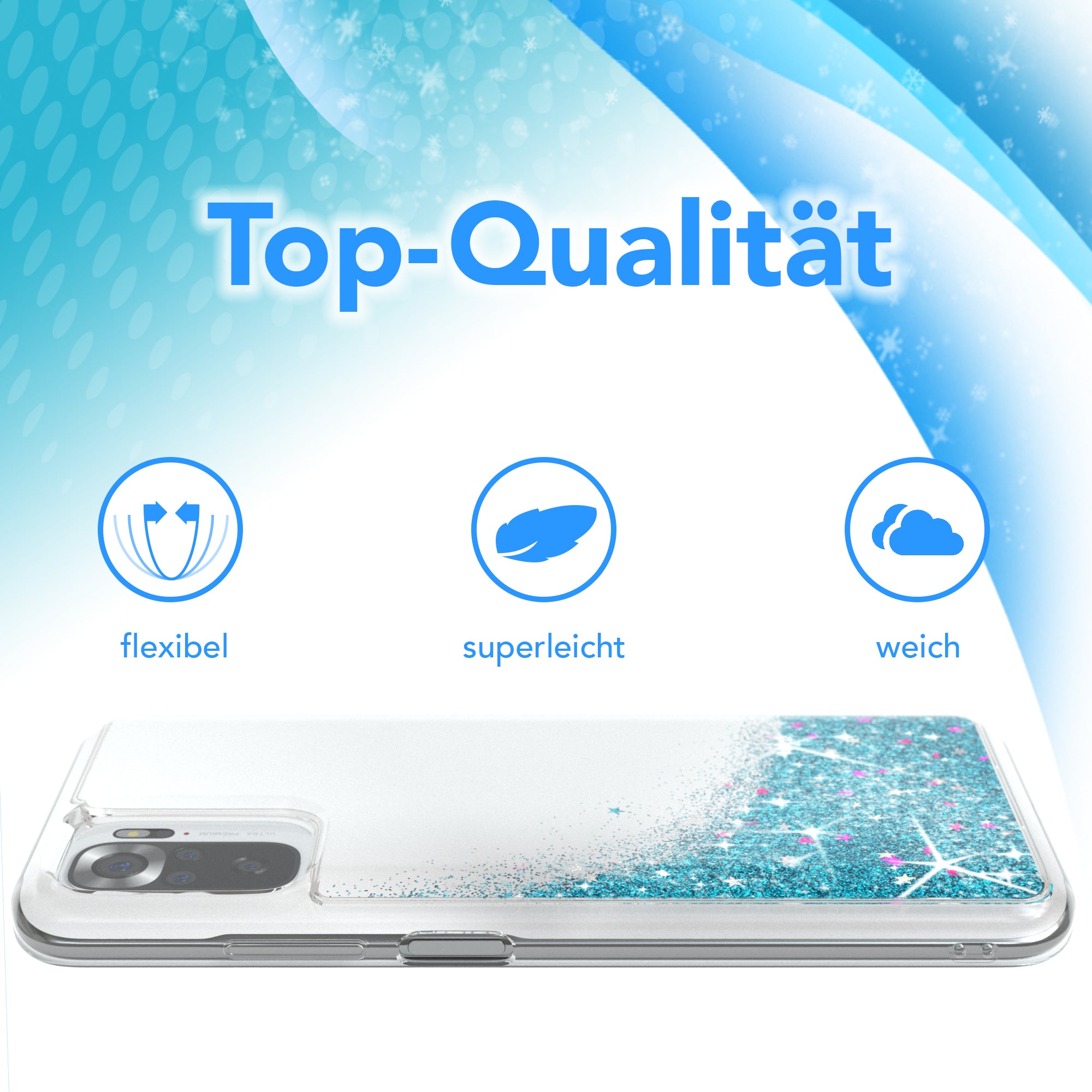 Xiaomi Redmi Note 10 / 10S Glitzerhülle
