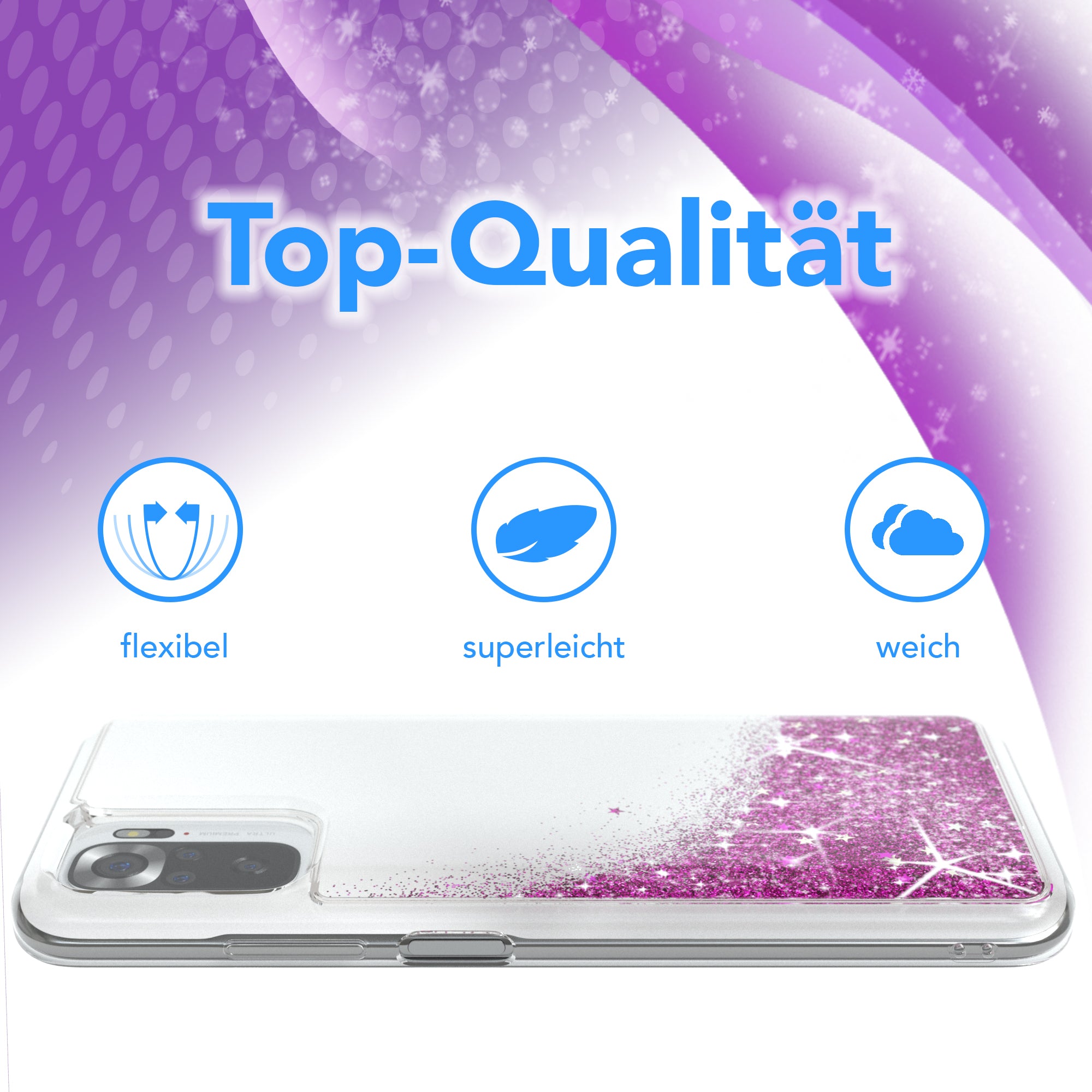 Xiaomi Redmi Note 10 / 10S Glitzerhülle