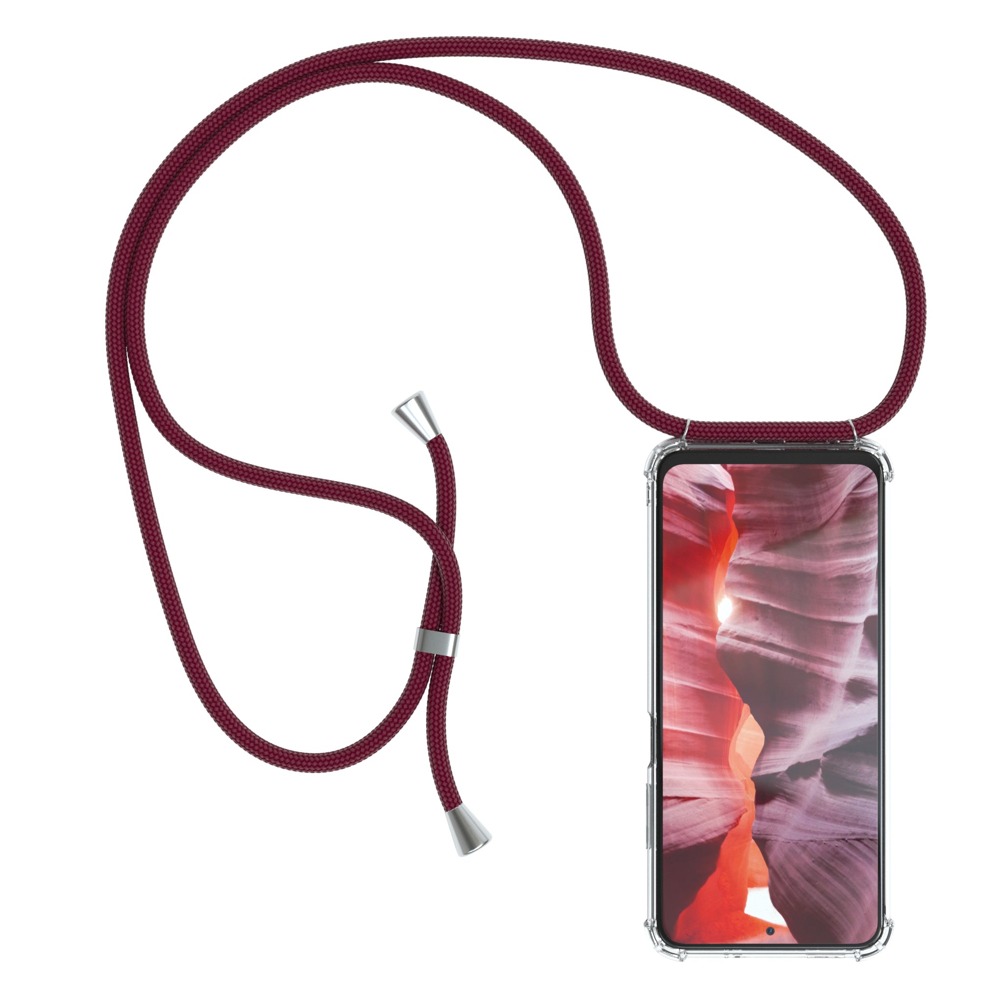 Xiaomi Redmi Note 10 / 10S transparente Hülle + Kordel