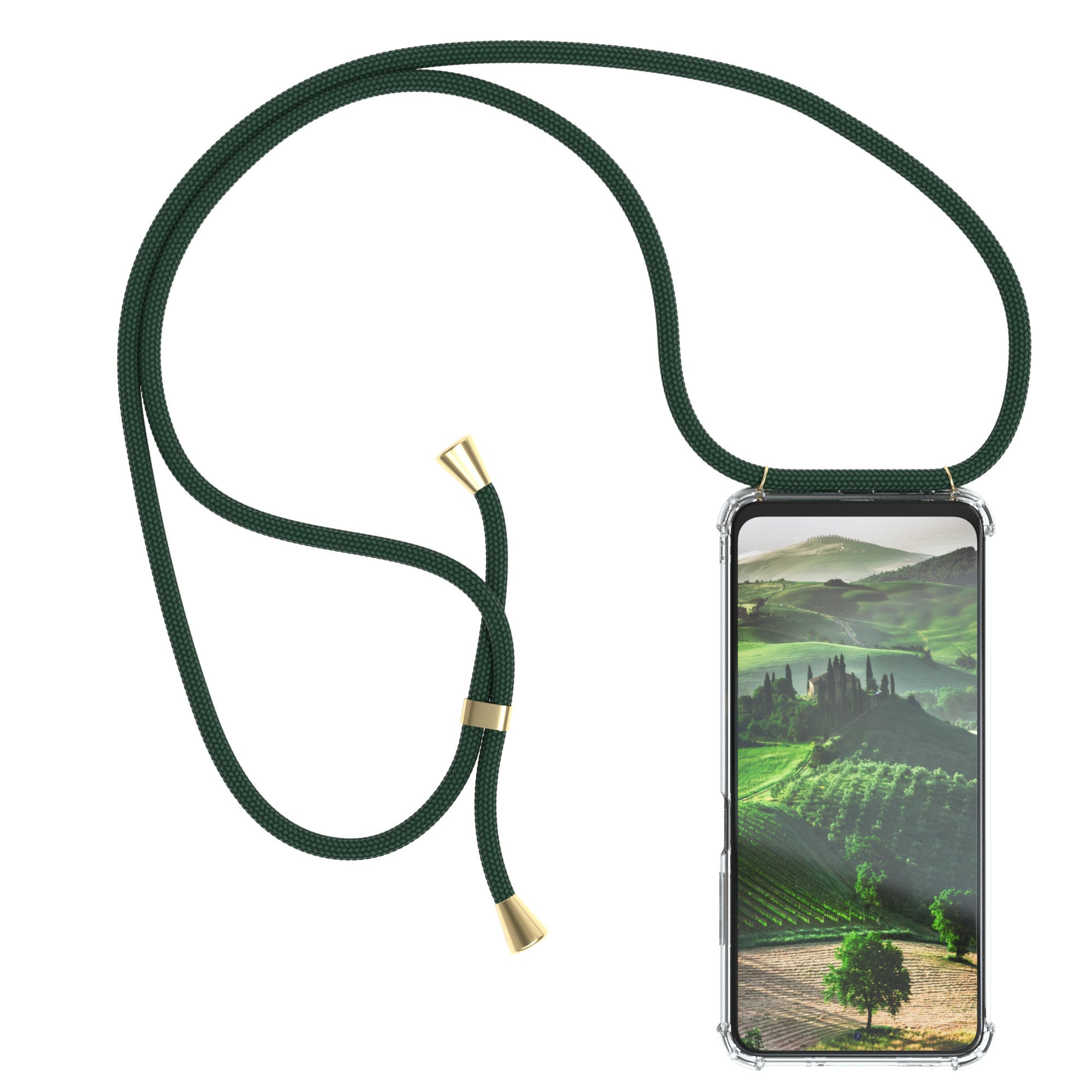 Xiaomi Redmi Note 10 / 10S transparente Hülle + Kordel