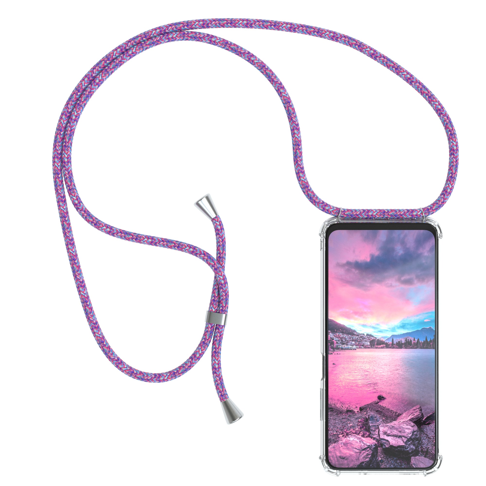 Xiaomi Redmi Note 10 / 10S transparente Hülle + Kordel