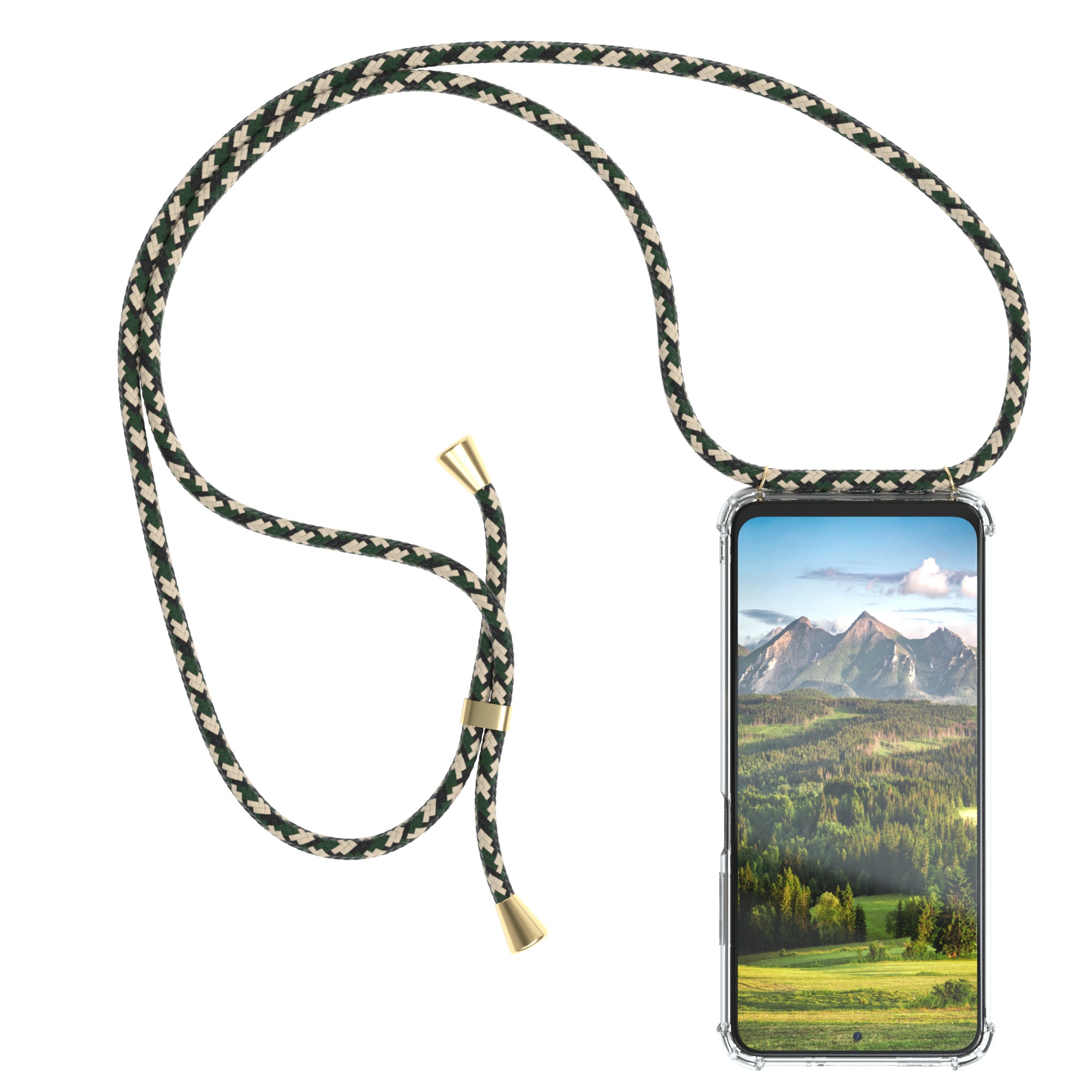 Xiaomi Redmi Note 10 / 10S transparente Hülle + Kordel